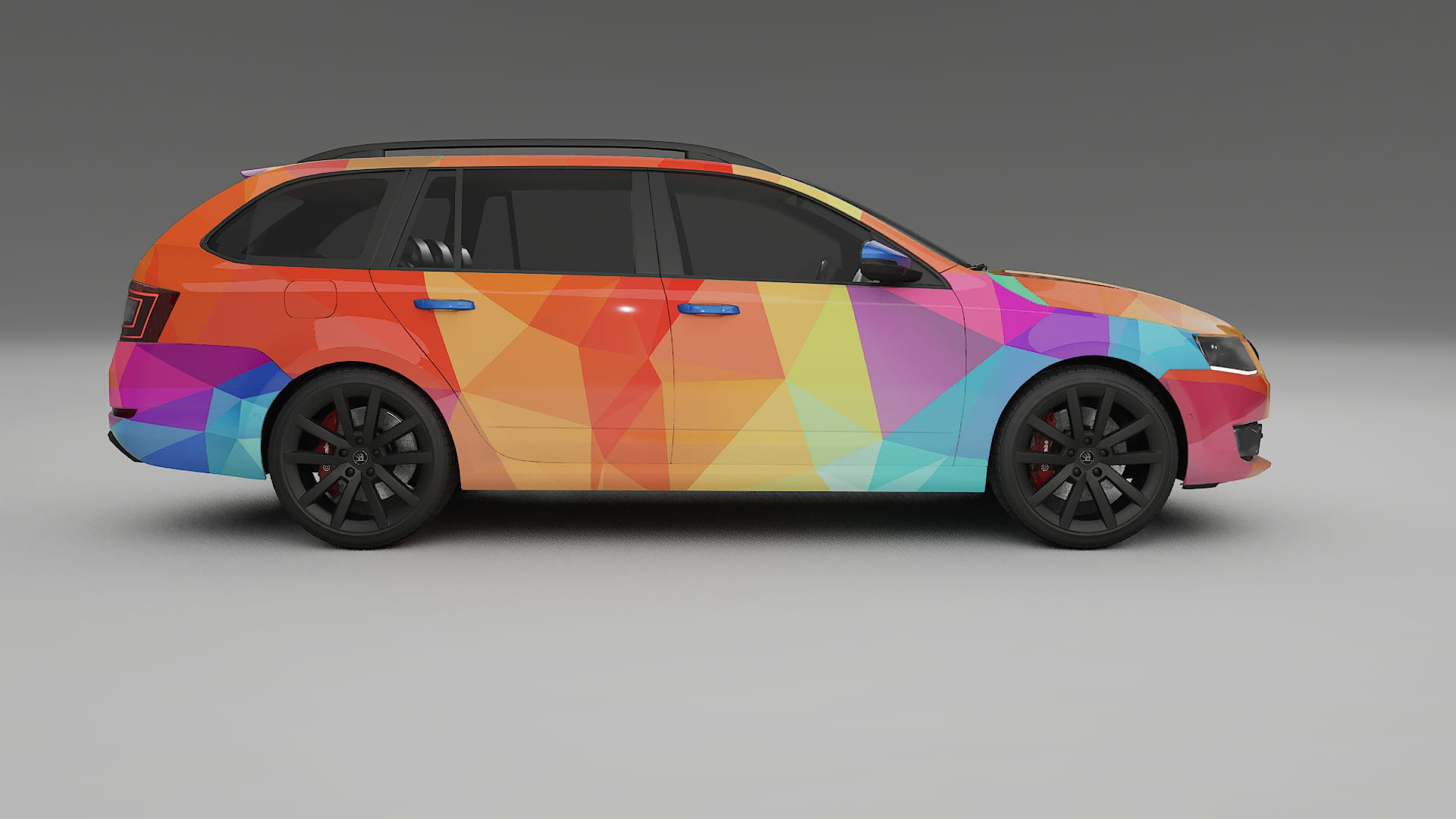 Škoda Octavia combi 5E VECTOR VIBE – Kit Wrap PPF Personalizat din Folie de Poliuretan Imprimabilă