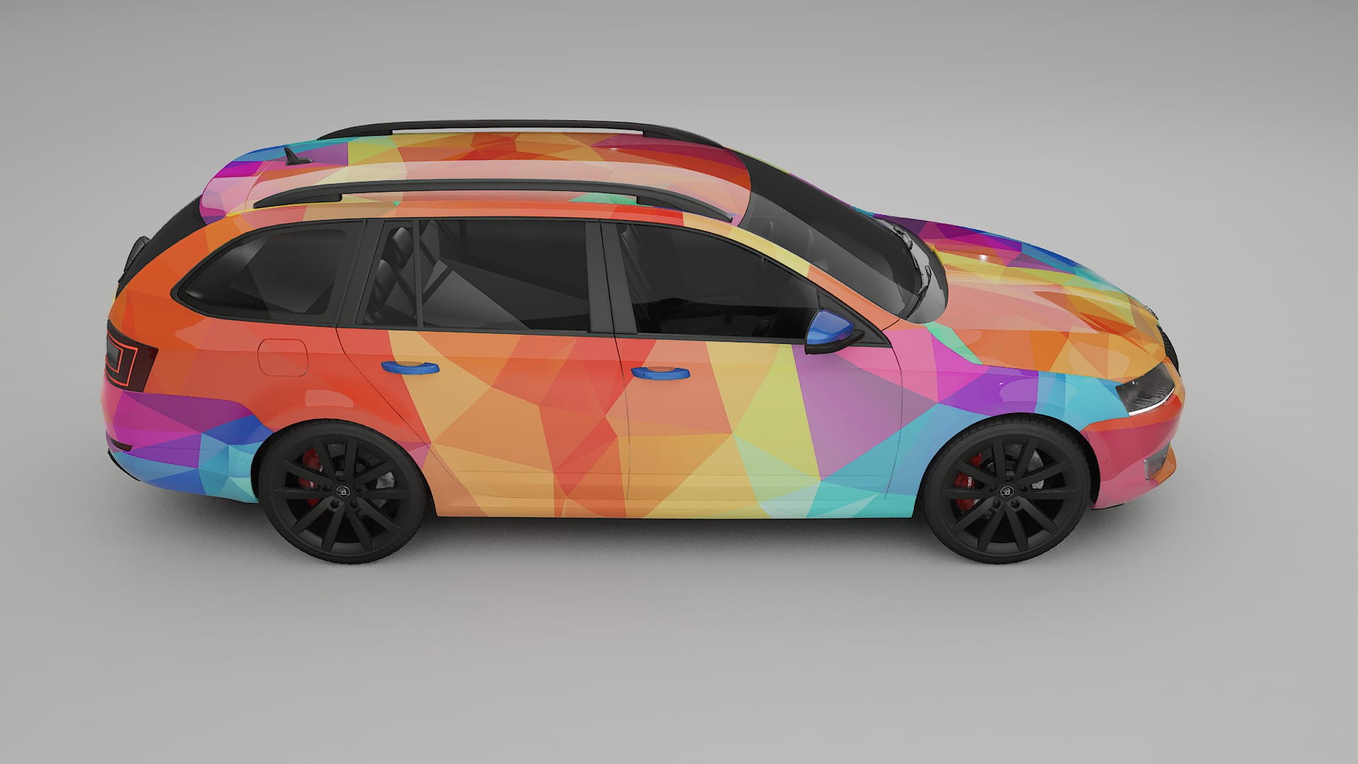 Škoda Octavia combi 5E VECTOR VIBE – Kit Wrap PPF Personalizat din Folie de Poliuretan Imprimabilă