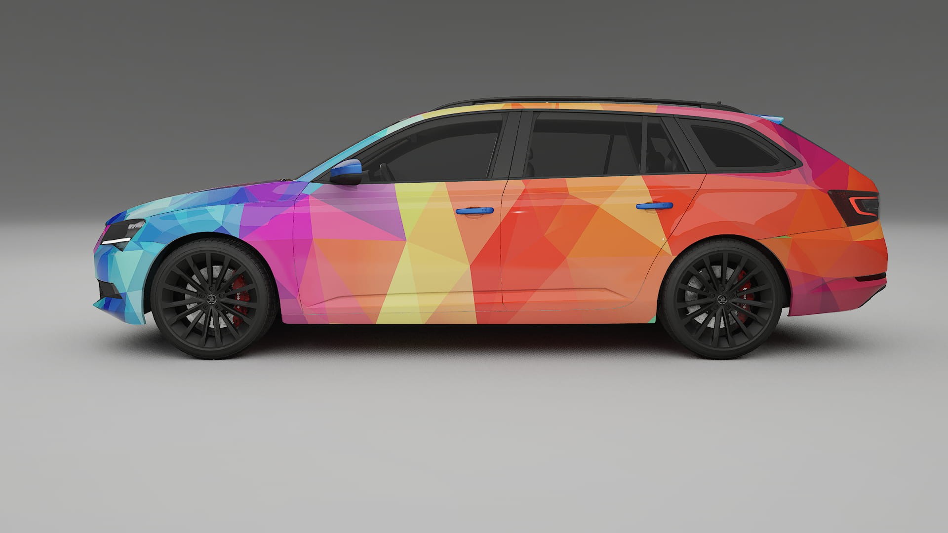 Škoda Superb B8 VECTOR VIBE – Kit Wrap PPF Personalizat din Folie de Poliuretan Imprimabilă