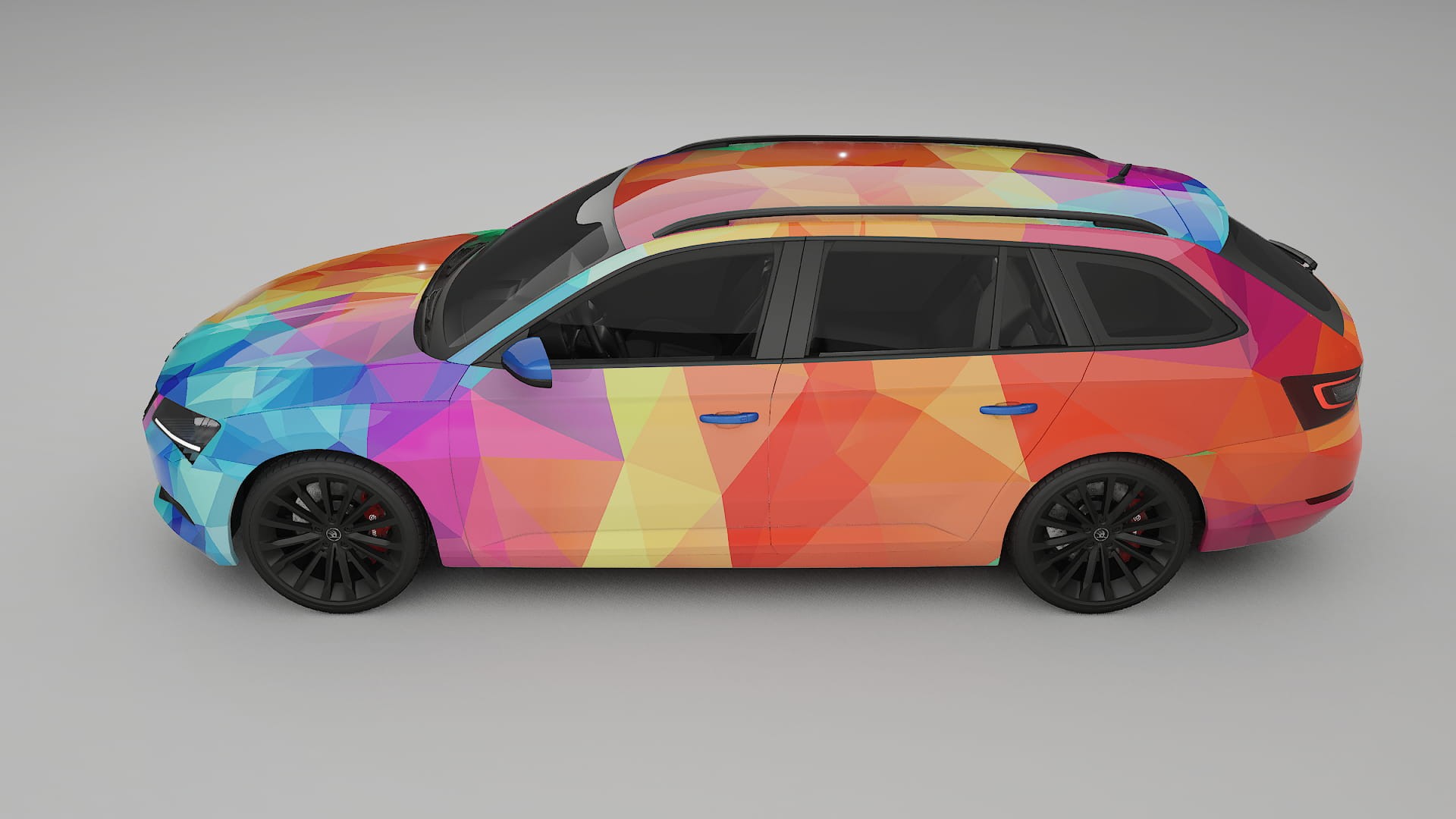 Škoda Superb B8 VECTOR VIBE – Kit Wrap PPF Personalizat din Folie de Poliuretan Imprimabilă