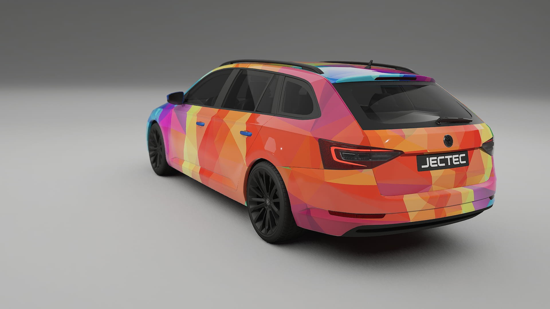 Škoda Superb B8 VECTOR VIBE – Kit Wrap PPF Personalizat din Folie de Poliuretan Imprimabilă
