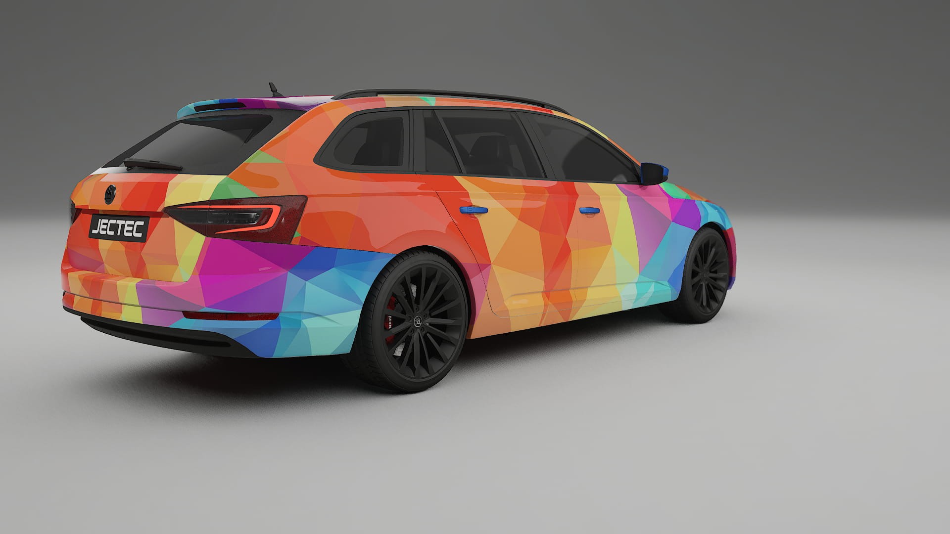 Škoda Superb B8 VECTOR VIBE – Kit Wrap PPF Personalizat din Folie de Poliuretan Imprimabilă