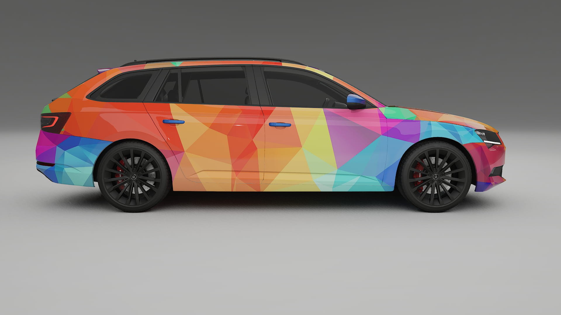 Škoda Superb B8 VECTOR VIBE – Kit Wrap PPF Personalizat din Folie de Poliuretan Imprimabilă