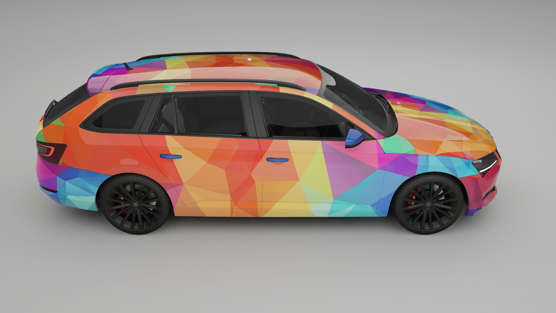 Škoda Superb B8 VECTOR VIBE – Kit Wrap PPF Personalizat din Folie de Poliuretan Imprimabilă