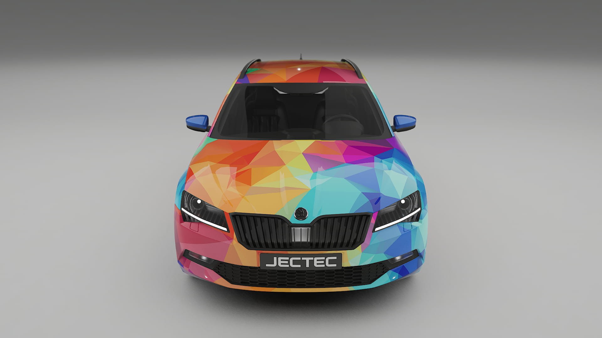 Škoda Superb B8 VECTOR VIBE – Kit Wrap PPF Personalizat din Folie de Poliuretan Imprimabilă