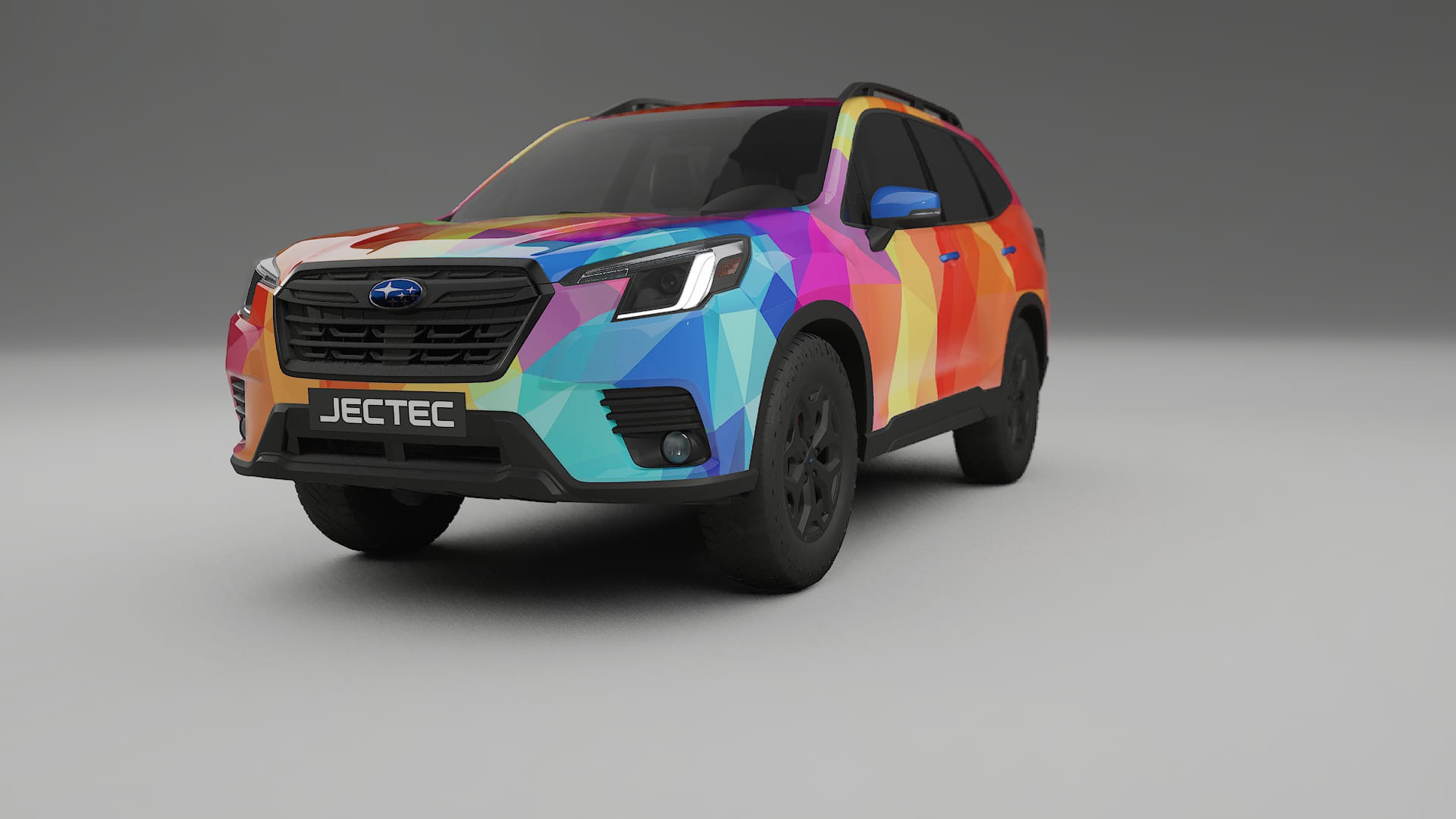 Subaru Forester V SK facelift LCI VECTOR VIBE – Kit Wrap PPF Personalizat din Folie de Poliuretan Imprimabilă