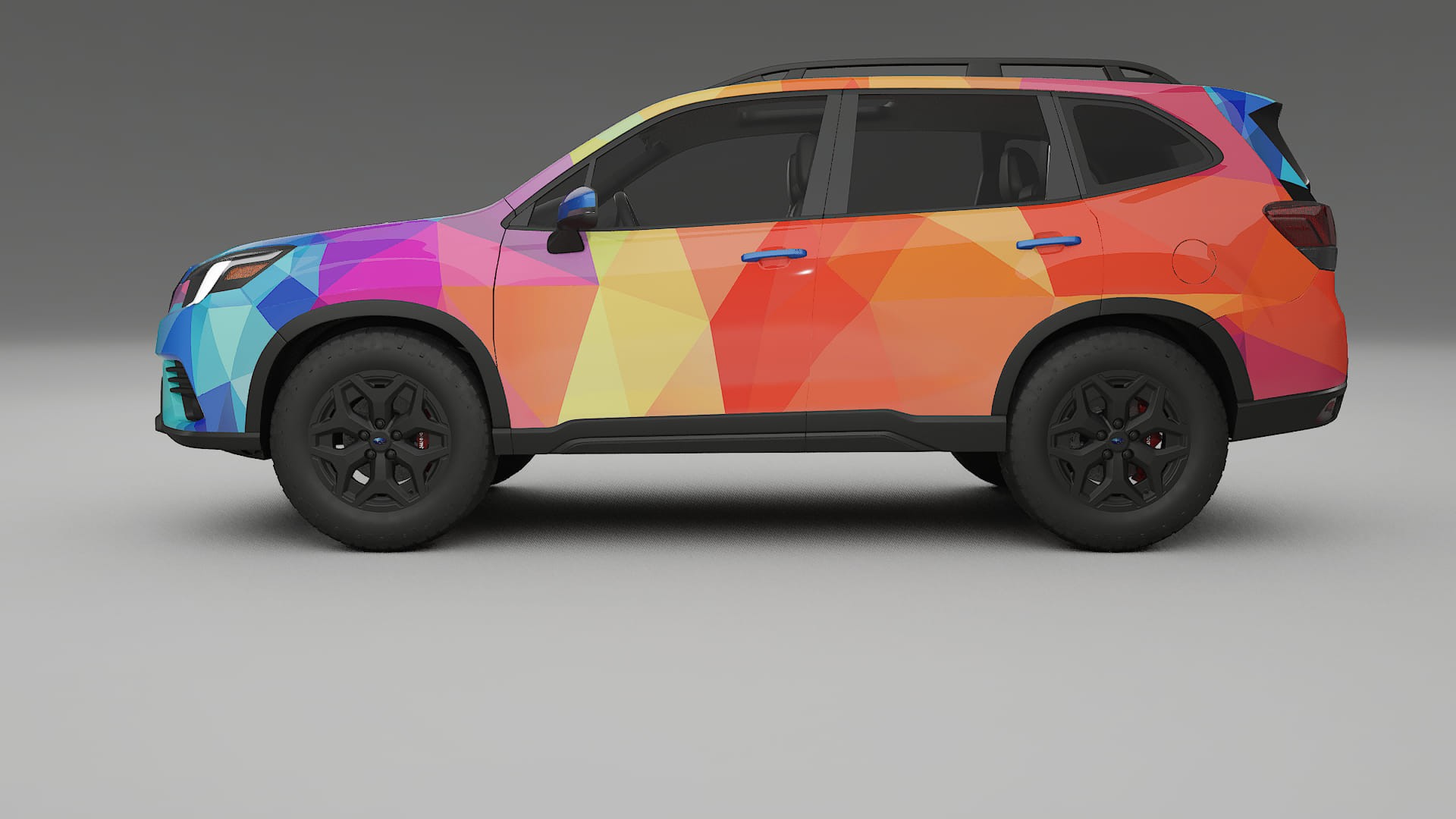 Subaru Forester V SK facelift LCI VECTOR VIBE – Kit Wrap PPF Personalizat din Folie de Poliuretan Imprimabilă