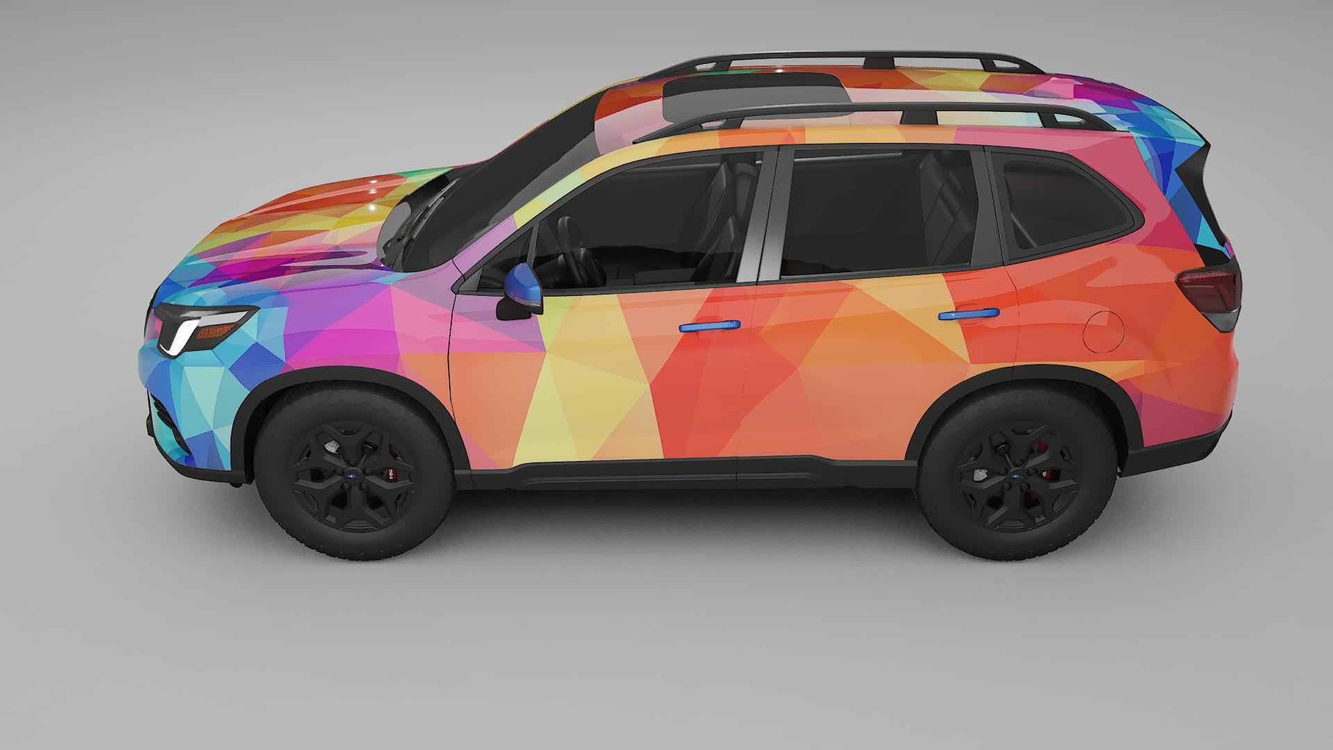Subaru Forester V SK facelift LCI VECTOR VIBE – Kit Wrap PPF Personalizat din Folie de Poliuretan Imprimabilă
