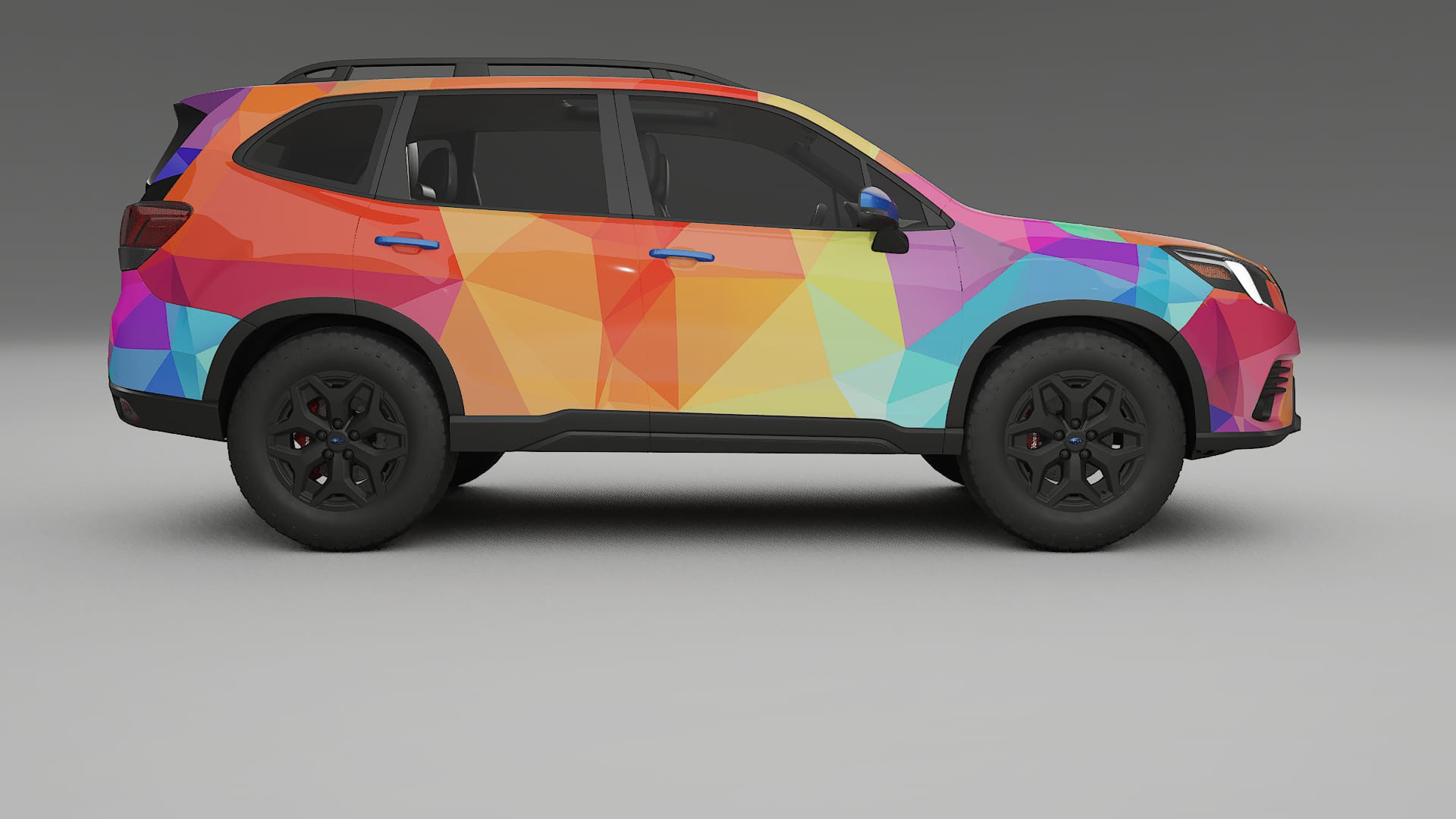 Subaru Forester V SK facelift LCI VECTOR VIBE – Kit Wrap PPF Personalizat din Folie de Poliuretan Imprimabilă