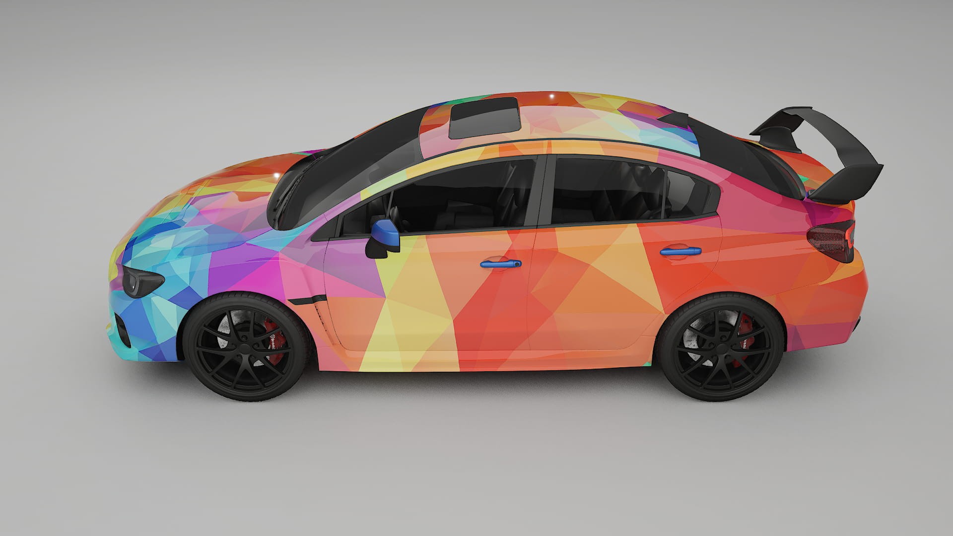 Subaru Impreza WRX Sti VA prefacelift pre-LCI VECTOR VIBE – Kit Wrap PPF Personalizat din Folie de Poliuretan Imprimabilă