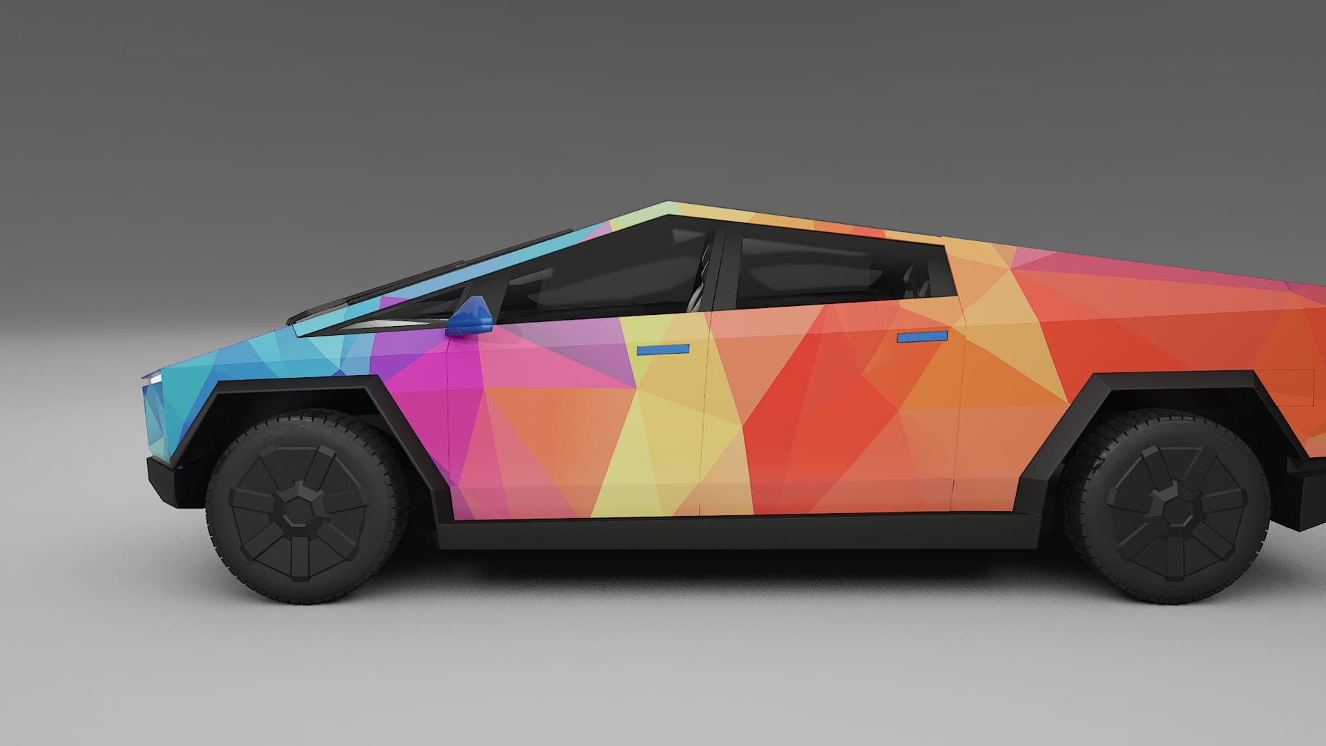Tesla Cybertruck VECTOR VIBE – Kit Wrap PPF Personalizat din Folie de Poliuretan Imprimabilă