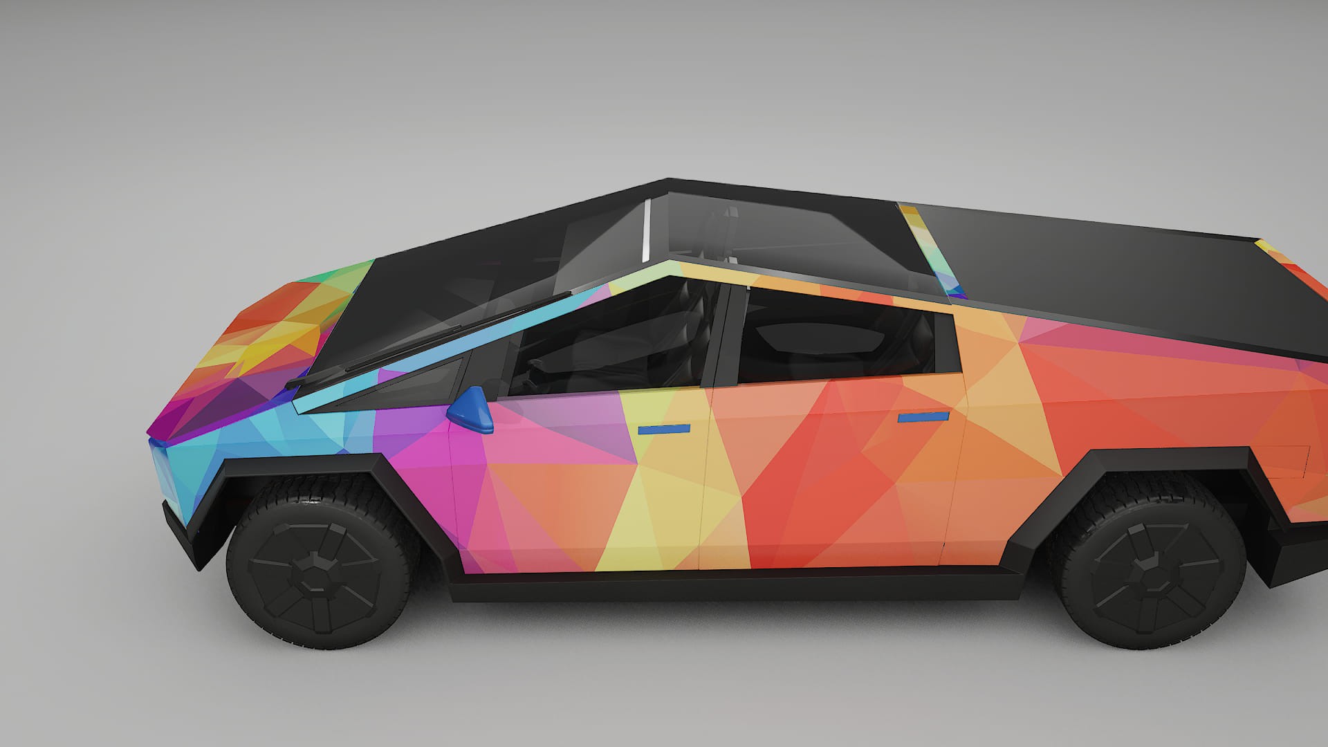 Tesla Cybertruck VECTOR VIBE – Kit Wrap PPF Personalizat din Folie de Poliuretan Imprimabilă