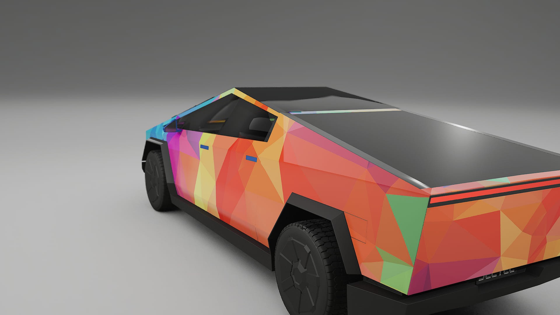 Tesla Cybertruck VECTOR VIBE – Kit Wrap PPF Personalizat din Folie de Poliuretan Imprimabilă