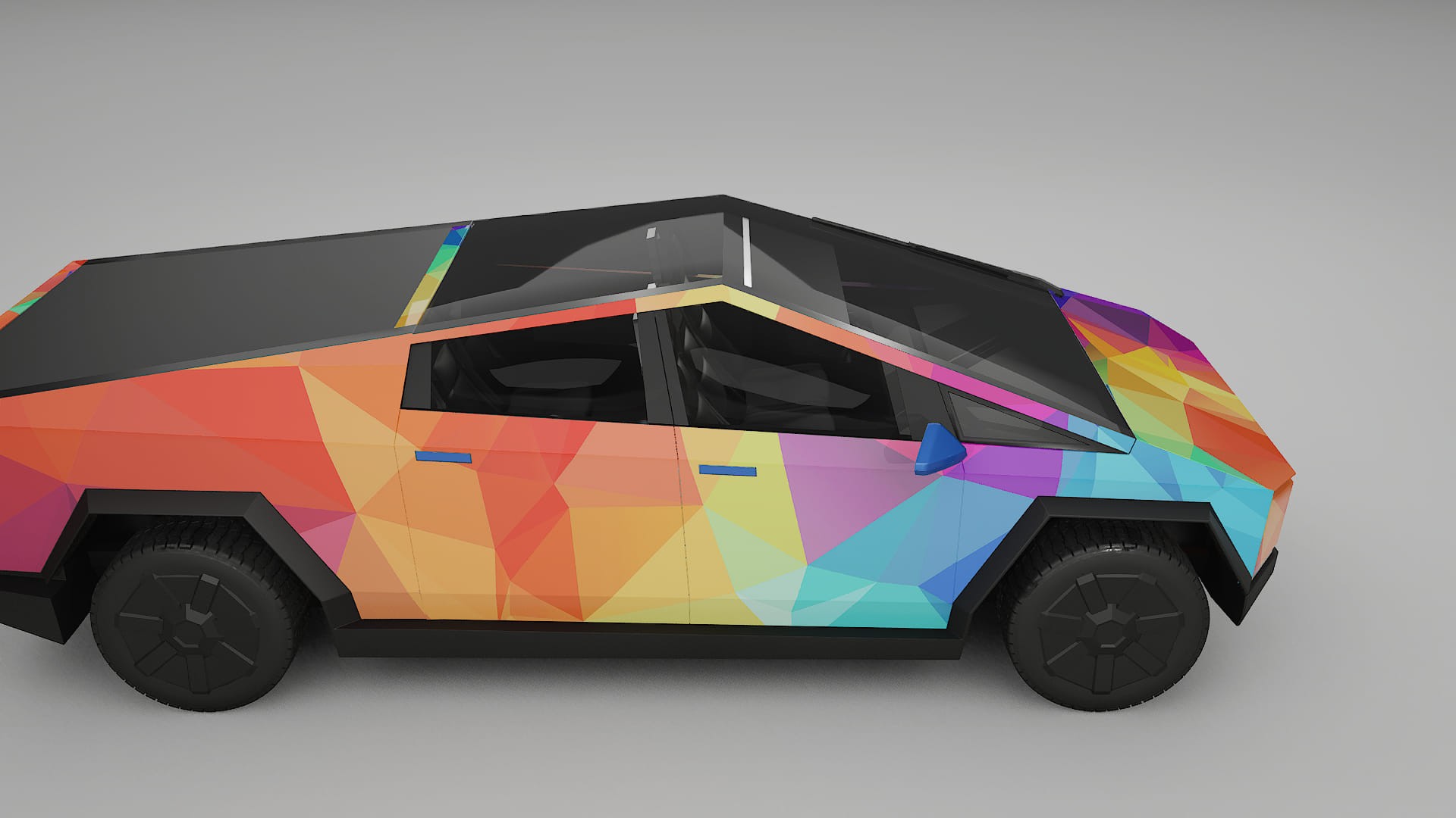 Tesla Cybertruck VECTOR VIBE – Kit Wrap PPF Personalizat din Folie de Poliuretan Imprimabilă