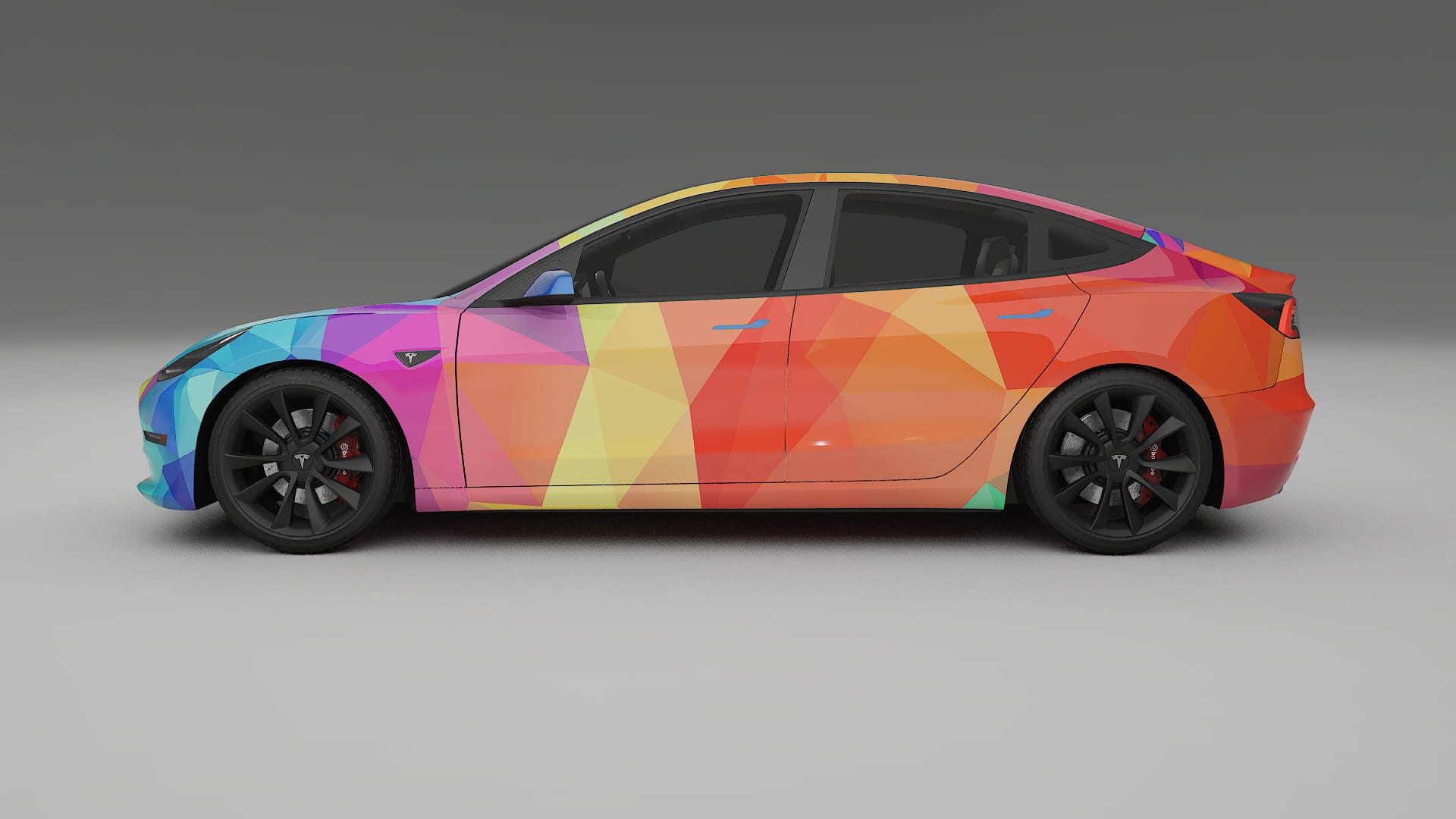 Tesla Model 3 VECTOR VIBE – Kit Wrap PPF Personalizat din Folie de Poliuretan Imprimabilă