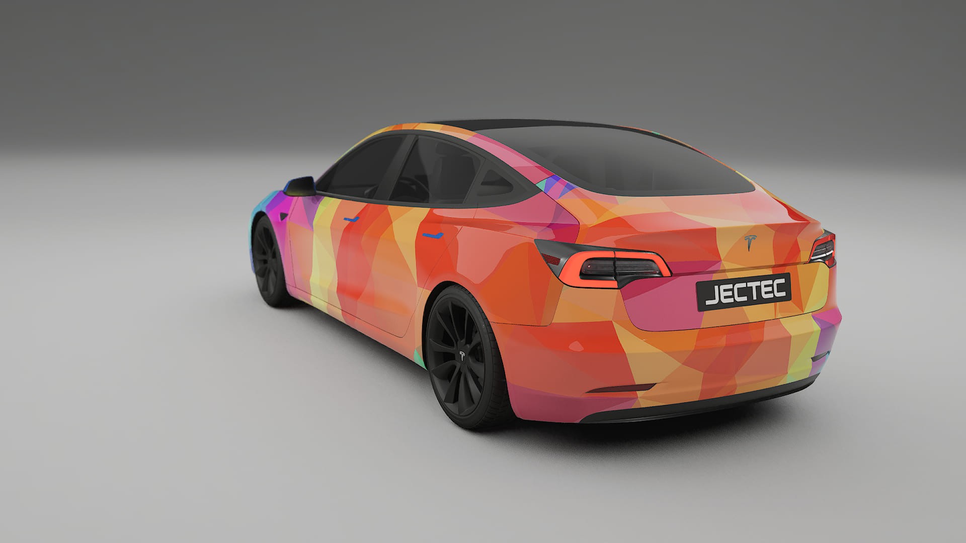 Tesla Model 3 VECTOR VIBE – Kit Wrap PPF Personalizat din Folie de Poliuretan Imprimabilă