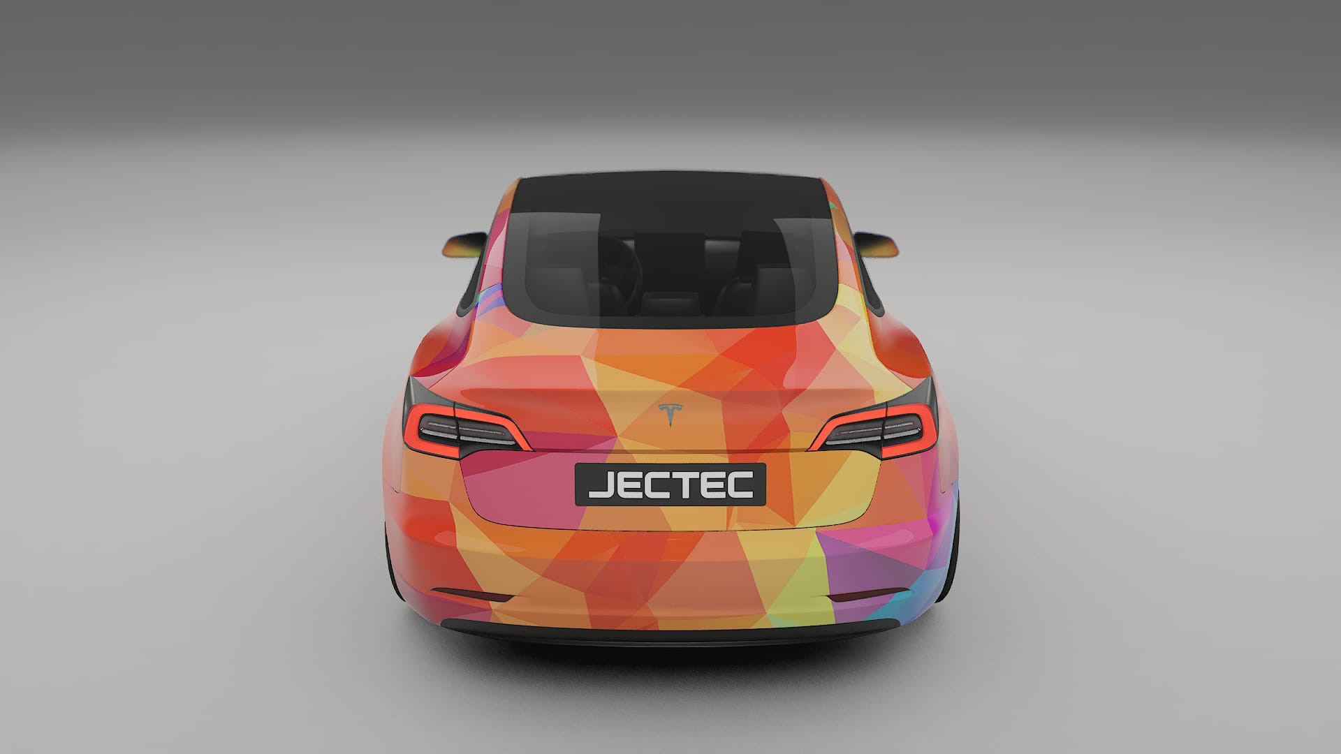 Tesla Model 3 VECTOR VIBE – Kit Wrap PPF Personalizat din Folie de Poliuretan Imprimabilă