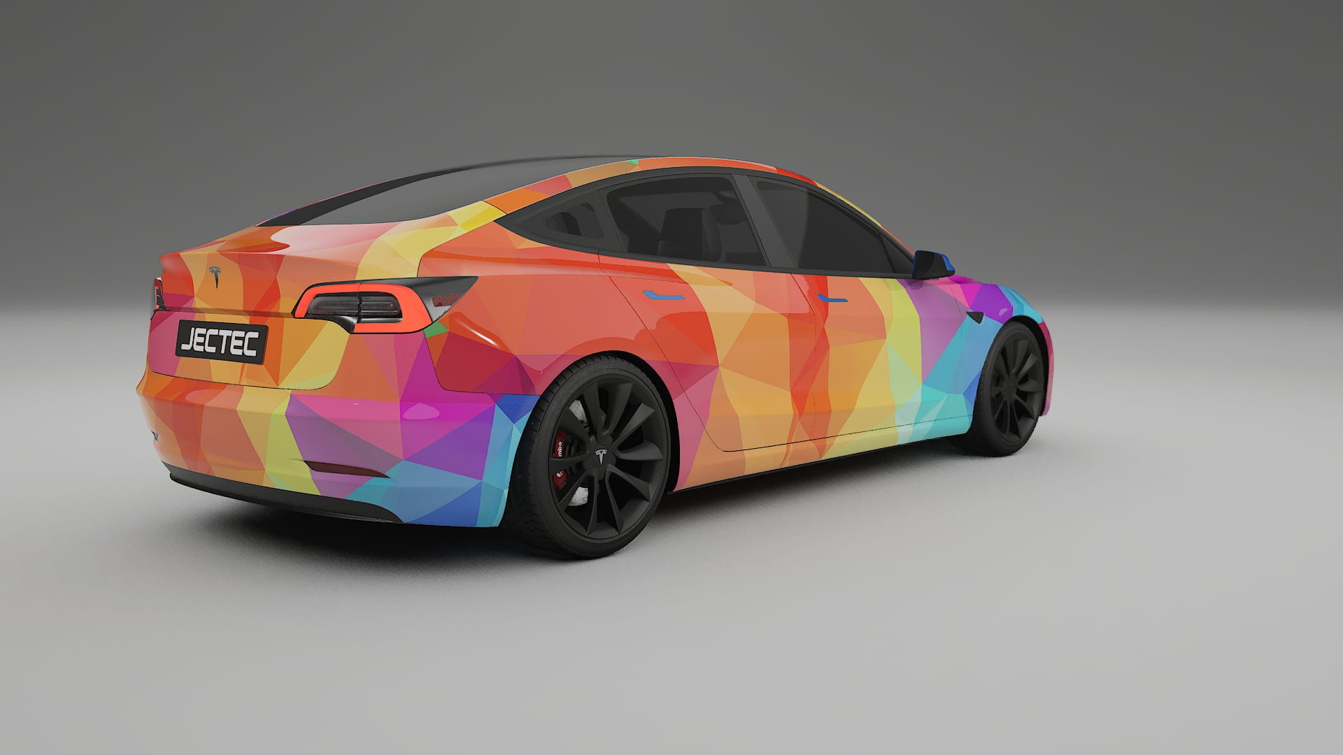 Tesla Model 3 VECTOR VIBE – Kit Wrap PPF Personalizat din Folie de Poliuretan Imprimabilă