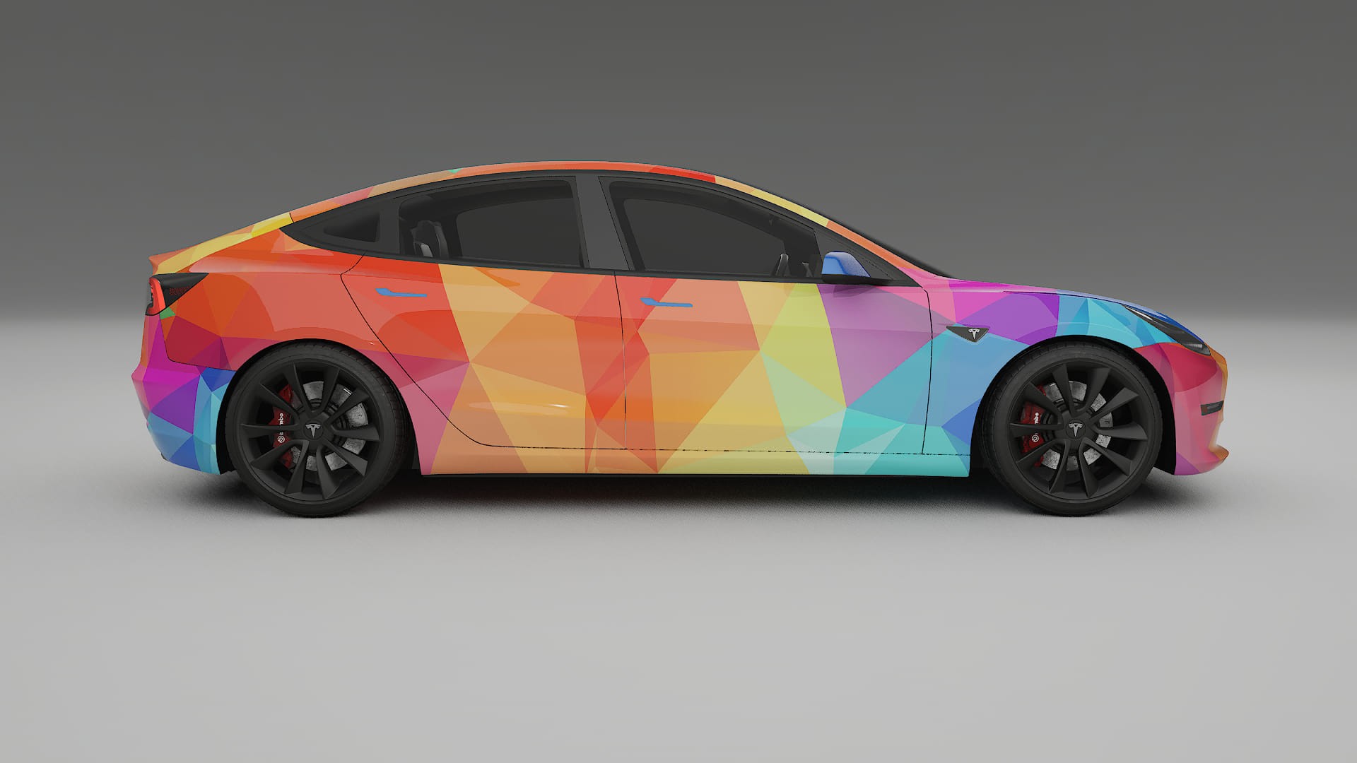 Tesla Model 3 VECTOR VIBE – Kit Wrap PPF Personalizat din Folie de Poliuretan Imprimabilă