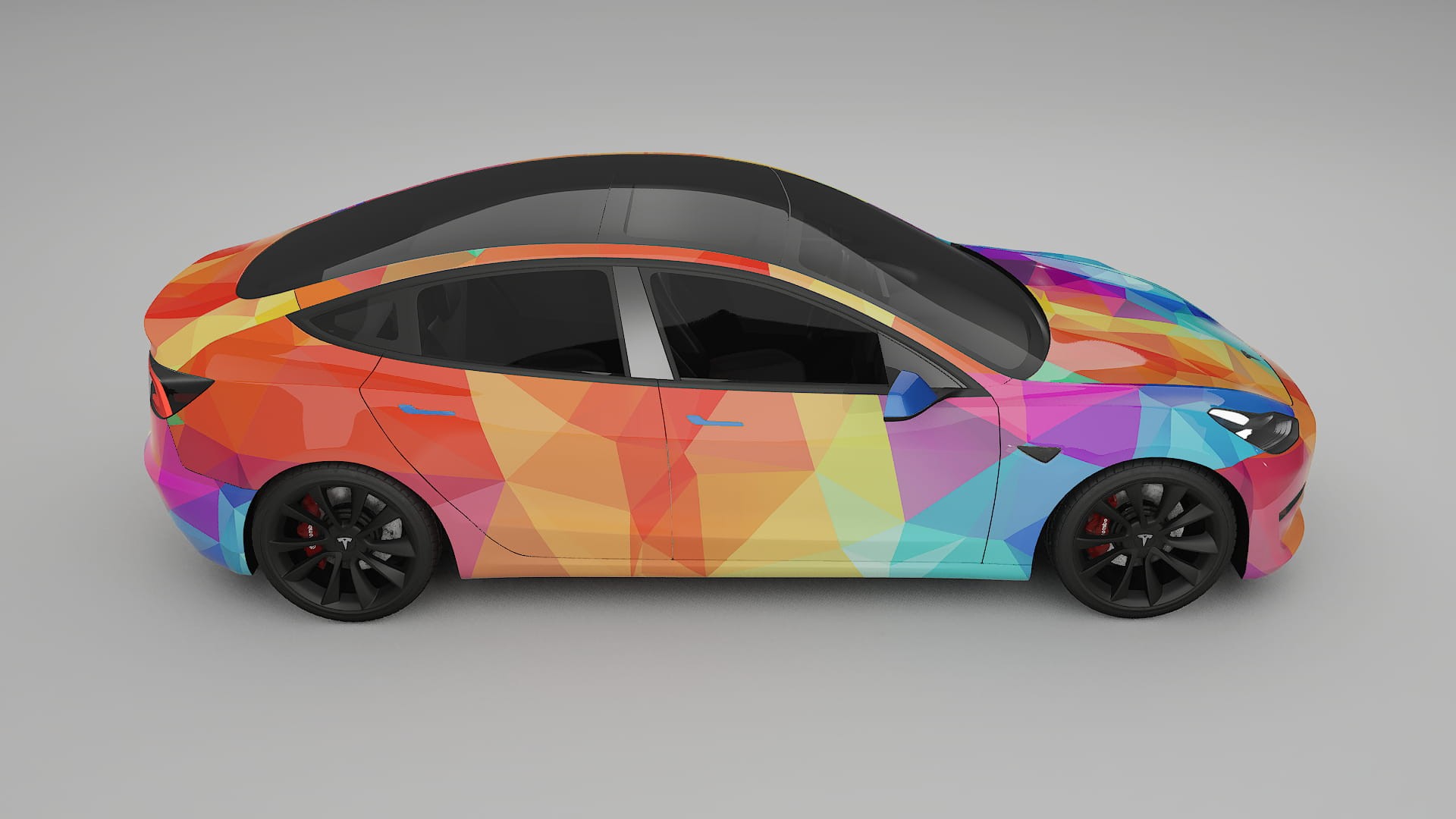 Tesla Model 3 VECTOR VIBE – Kit Wrap PPF Personalizat din Folie de Poliuretan Imprimabilă