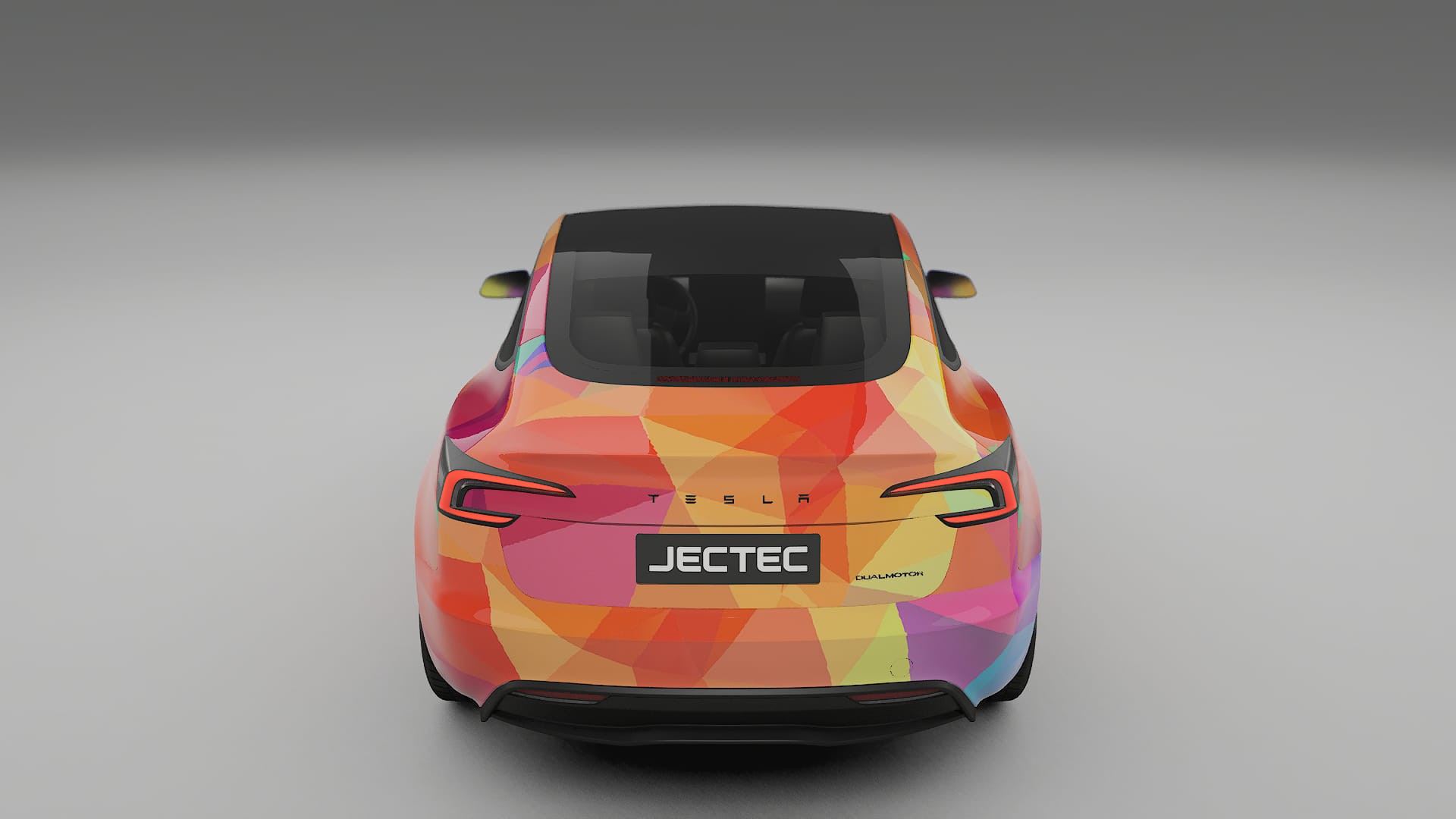 Tesla Model 3 Highland VECTOR VIBE – Kit Wrap PPF Personalizat din Folie de Poliuretan Imprimabilă