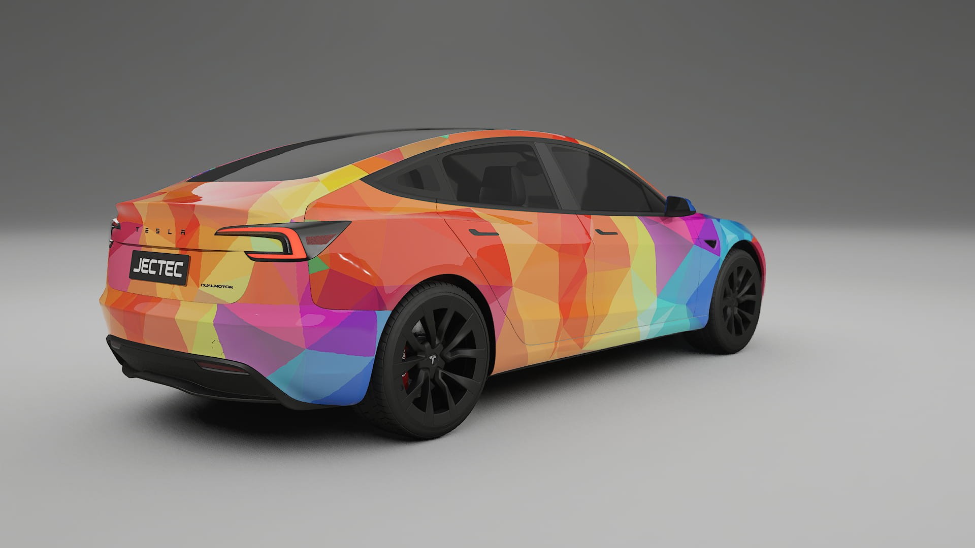 Tesla Model 3 Highland VECTOR VIBE – Kit Wrap PPF Personalizat din Folie de Poliuretan Imprimabilă