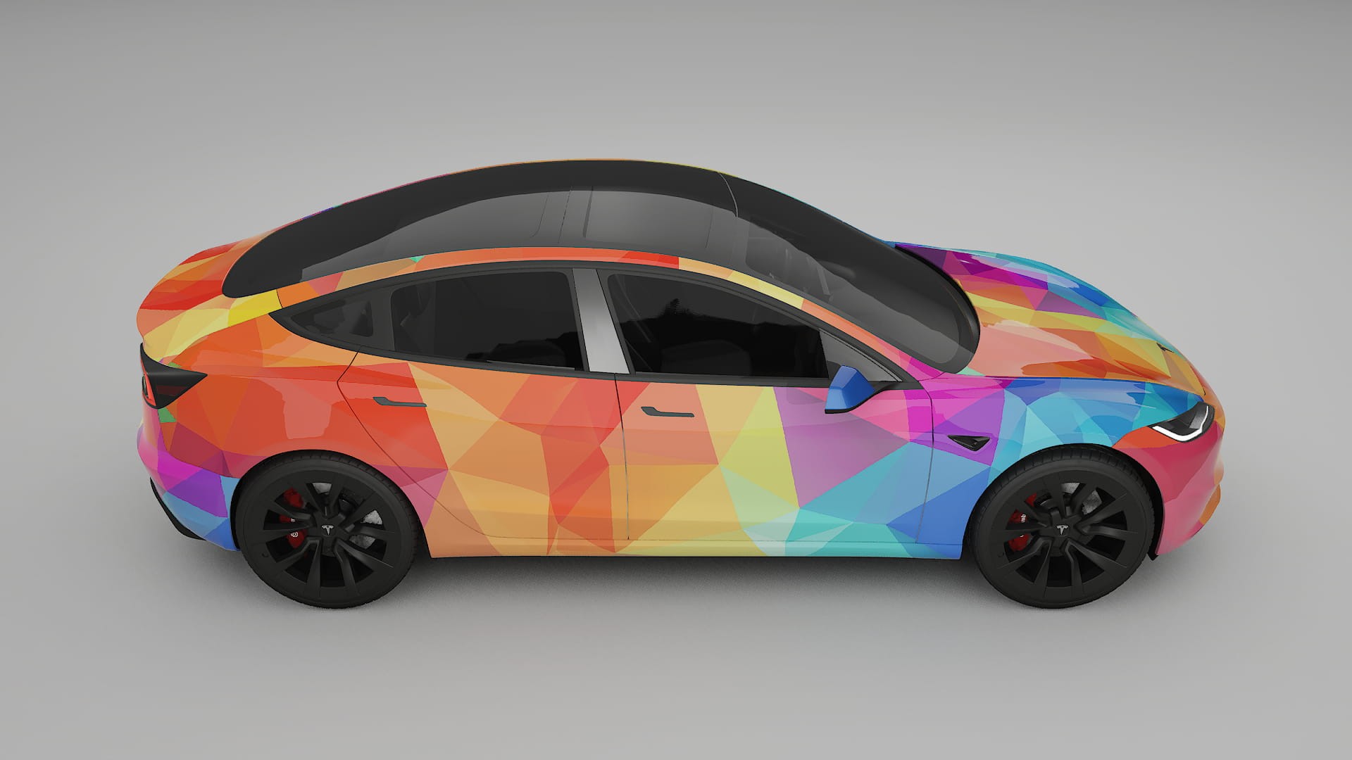 Tesla Model 3 Highland VECTOR VIBE – Kit Wrap PPF Personalizat din Folie de Poliuretan Imprimabilă
