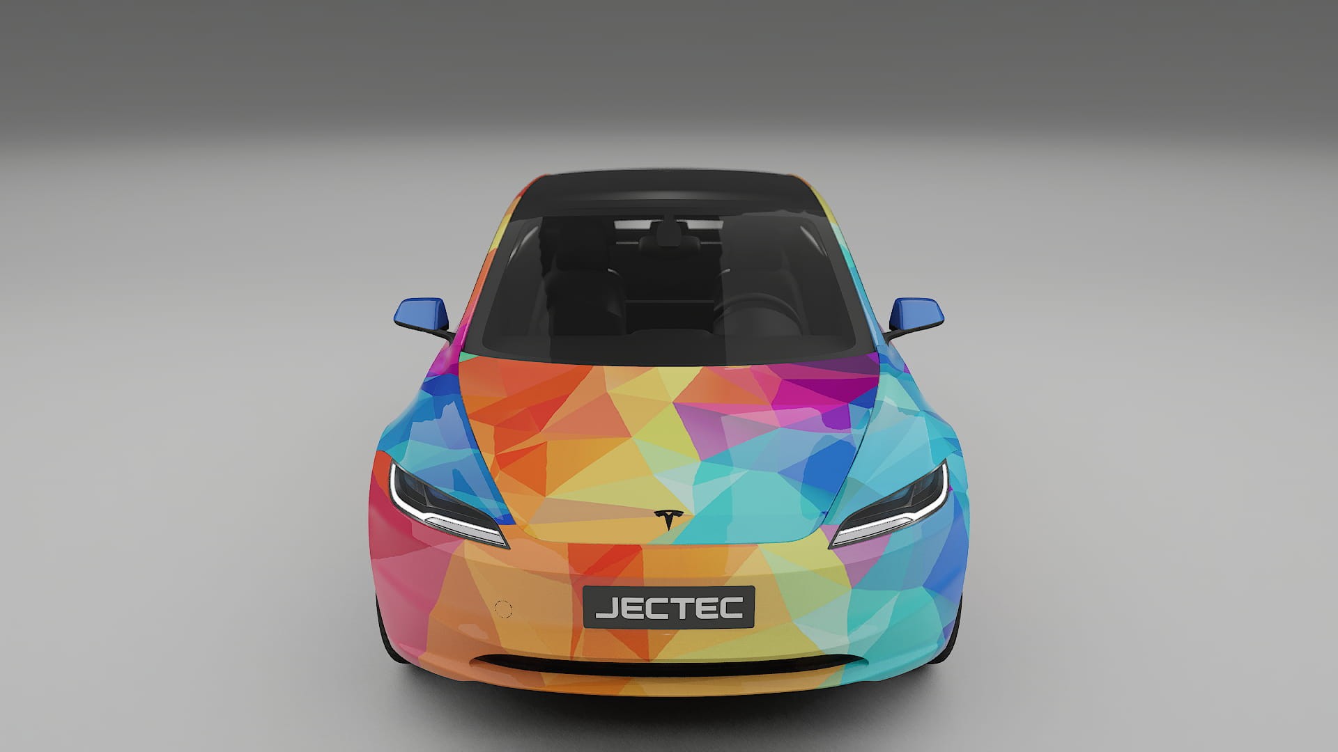 Tesla Model 3 Highland VECTOR VIBE – Kit Wrap PPF Personalizat din Folie de Poliuretan Imprimabilă