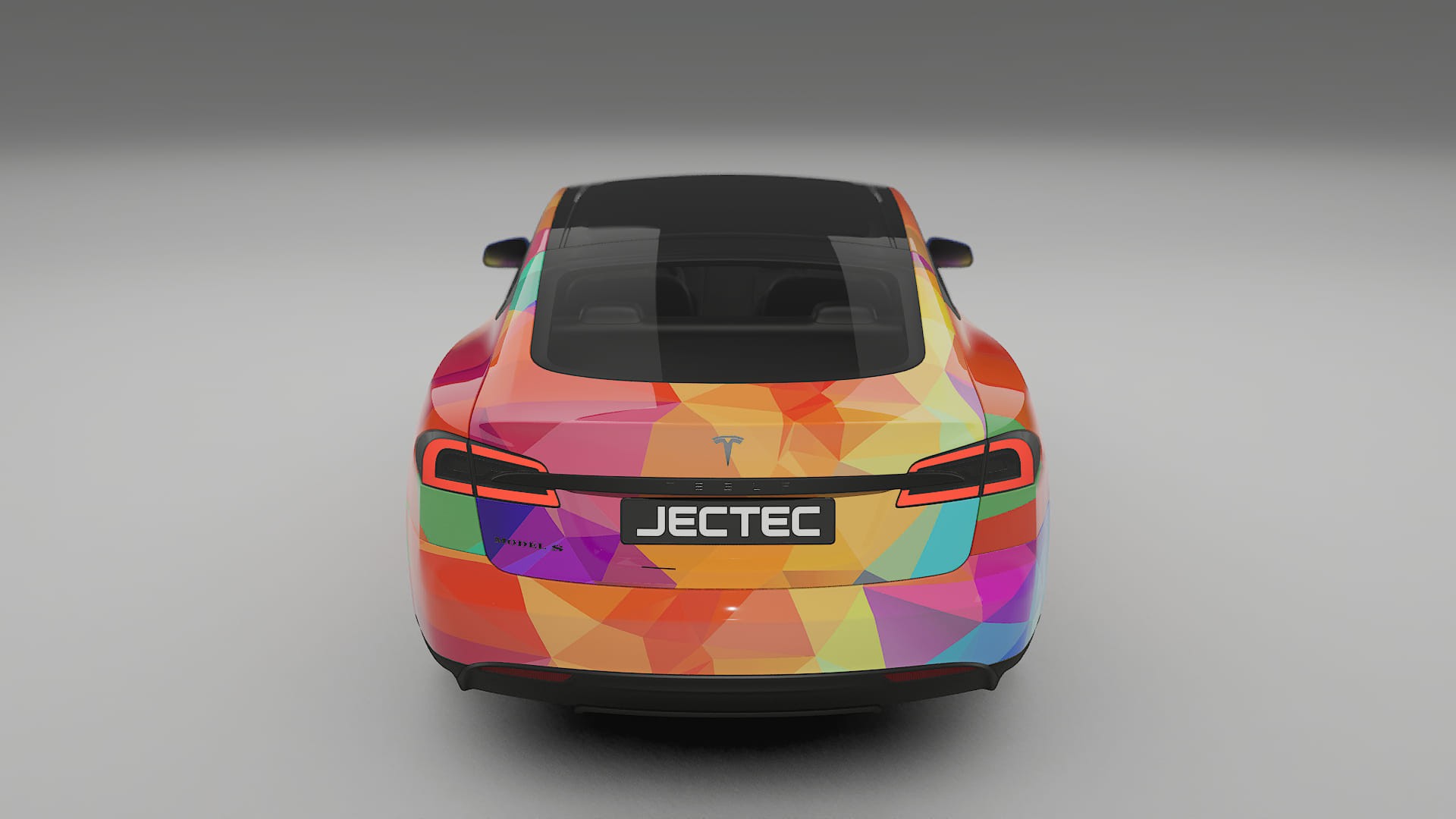 Tesla Model-S VECTOR VIBE – Kit Wrap PPF Personalizat din Folie de Poliuretan Imprimabilă