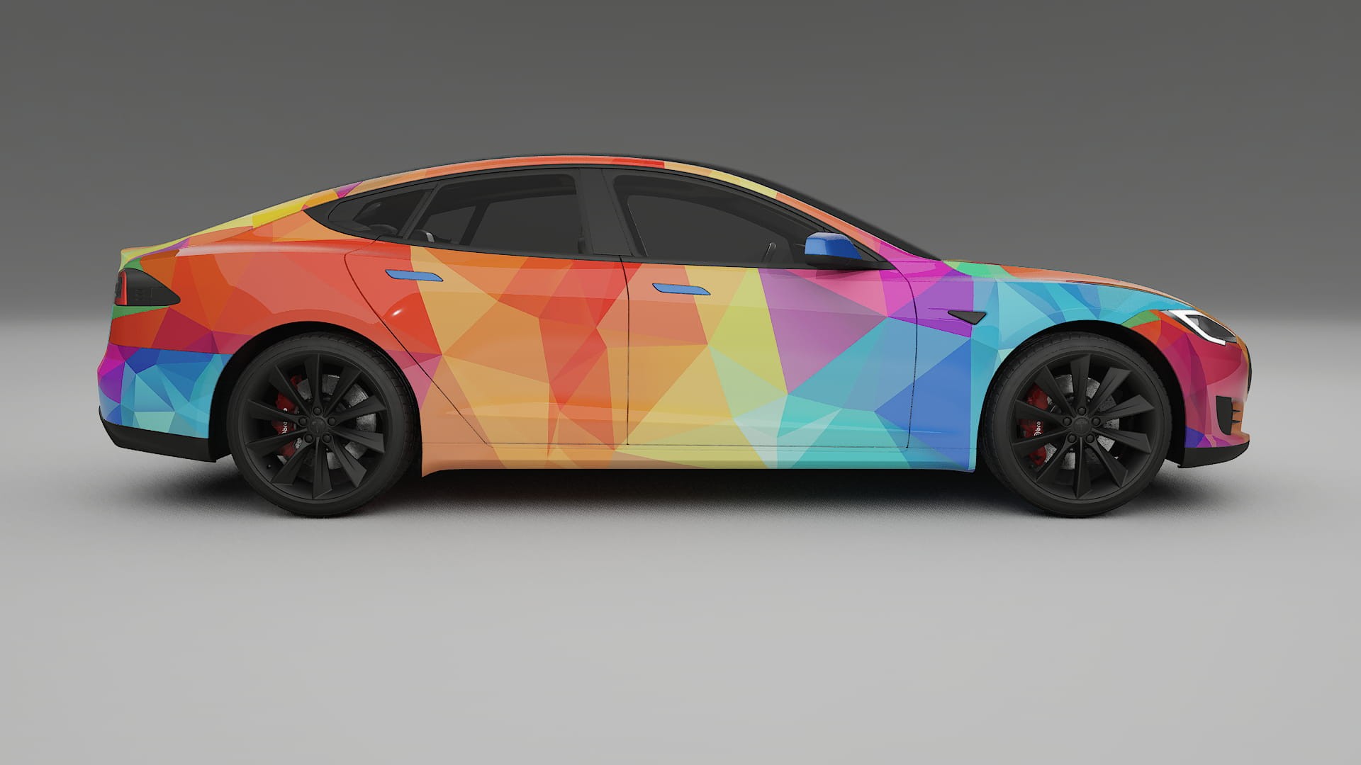 Tesla Model-S VECTOR VIBE – Kit Wrap PPF Personalizat din Folie de Poliuretan Imprimabilă
