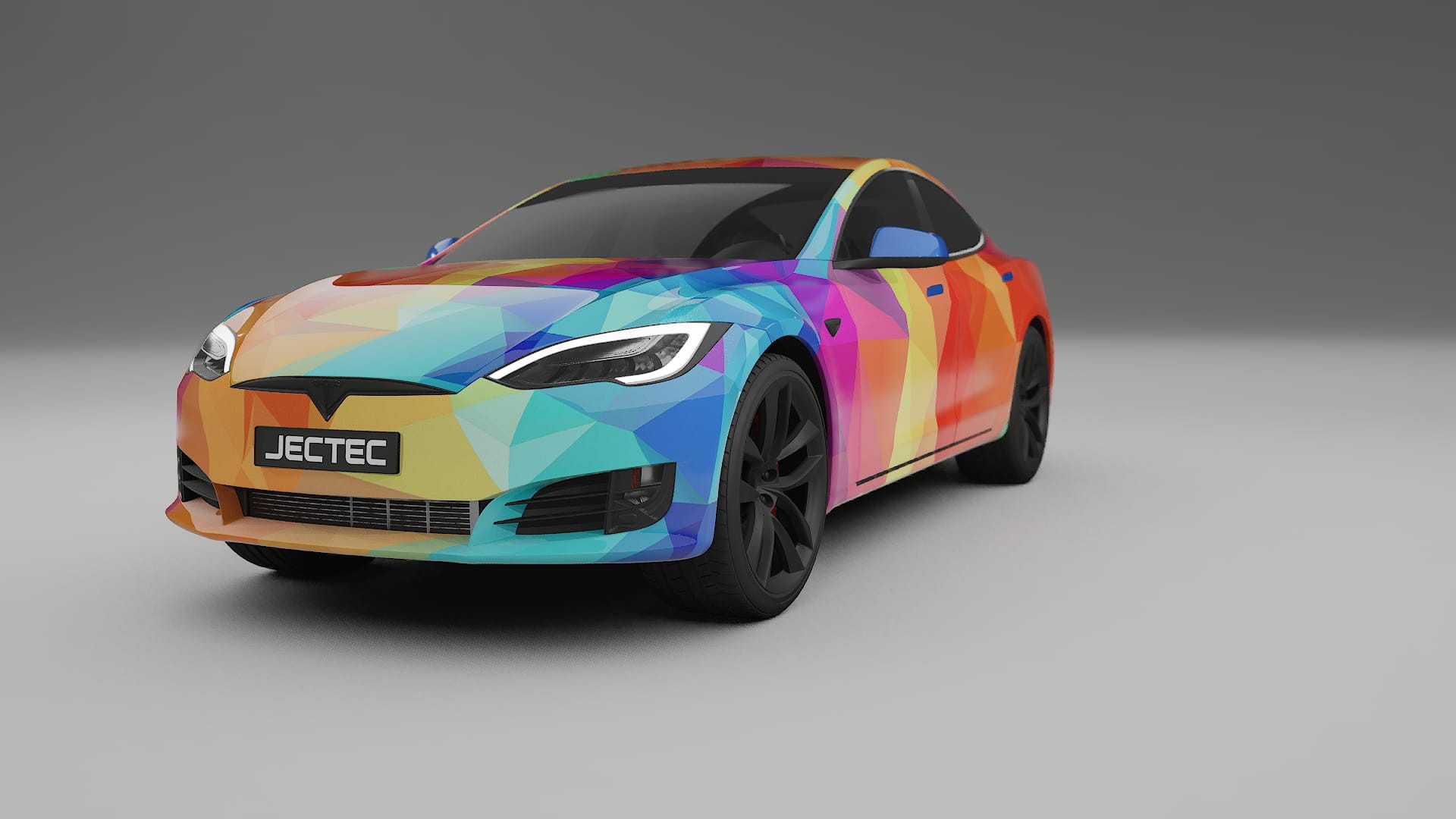 Tesla Model-S Refresh VECTOR VIBE – Kit Wrap PPF Personalizat din Folie de Poliuretan Imprimabilă