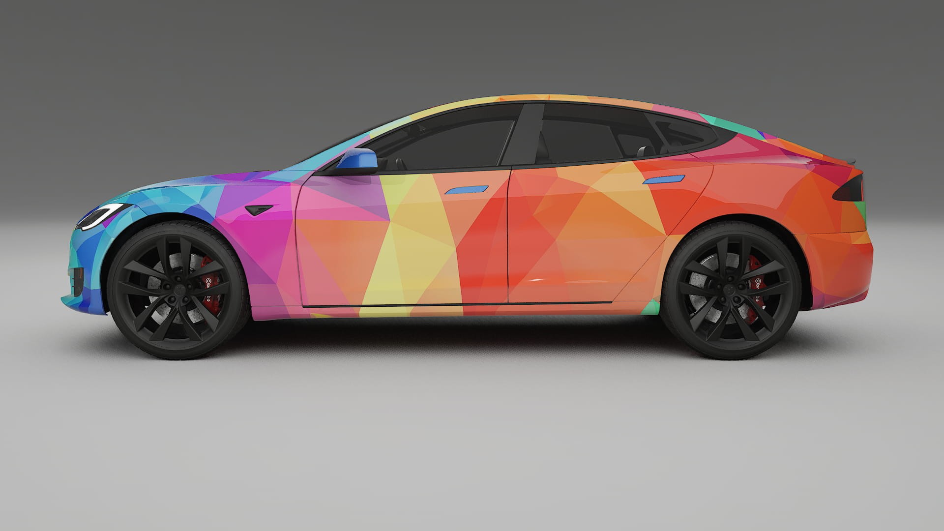 Tesla Model-S Refresh VECTOR VIBE – Kit Wrap PPF Personalizat din Folie de Poliuretan Imprimabilă