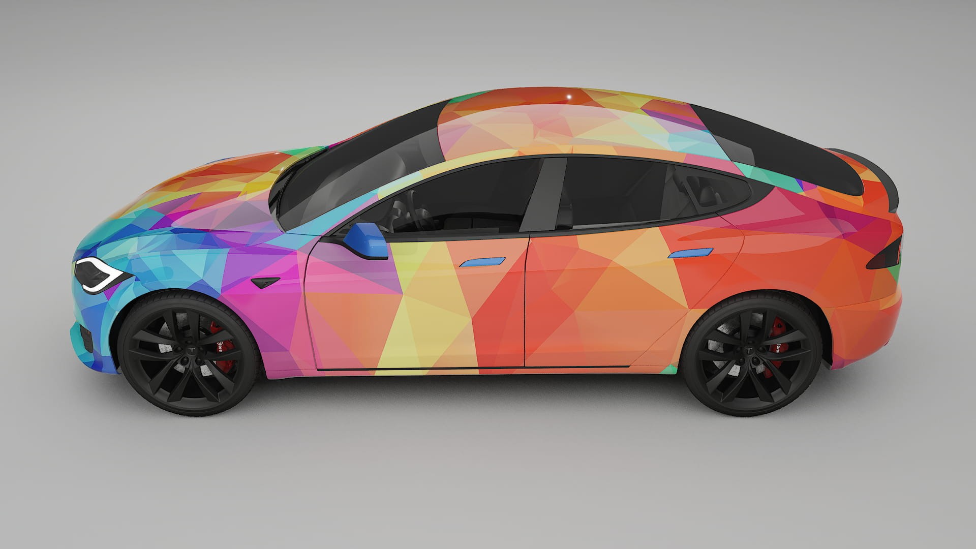 Tesla Model-S Refresh VECTOR VIBE – Kit Wrap PPF Personalizat din Folie de Poliuretan Imprimabilă
