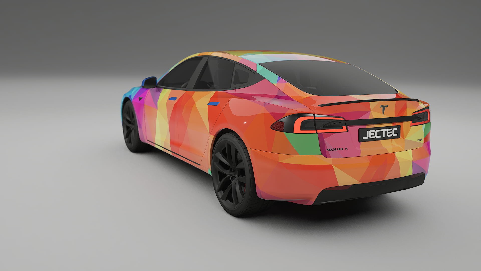 Tesla Model-S Refresh VECTOR VIBE – Kit Wrap PPF Personalizat din Folie de Poliuretan Imprimabilă