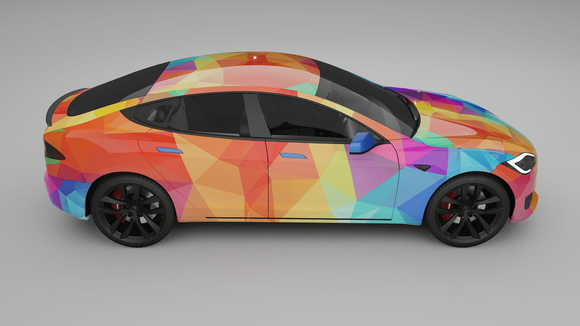 Tesla Model-S Refresh VECTOR VIBE – Kit Wrap PPF Personalizat din Folie de Poliuretan Imprimabilă
