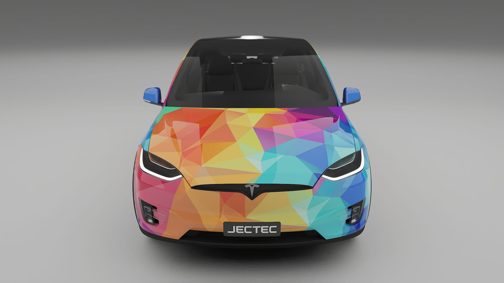 Tesla Model X VECTOR VIBE – Kit Wrap PPF Personalizat din Folie de Poliuretan Imprimabilă
