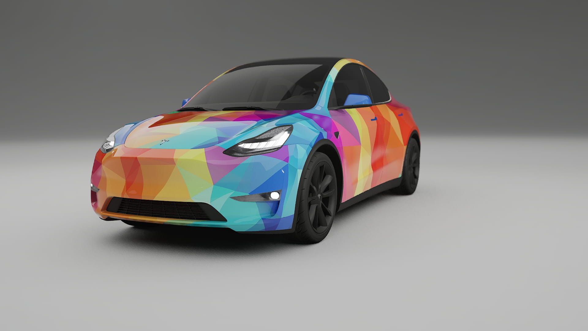 Tesla Model Y VECTOR VIBE – Kit Wrap PPF Personalizat din Folie de Poliuretan Imprimabilă