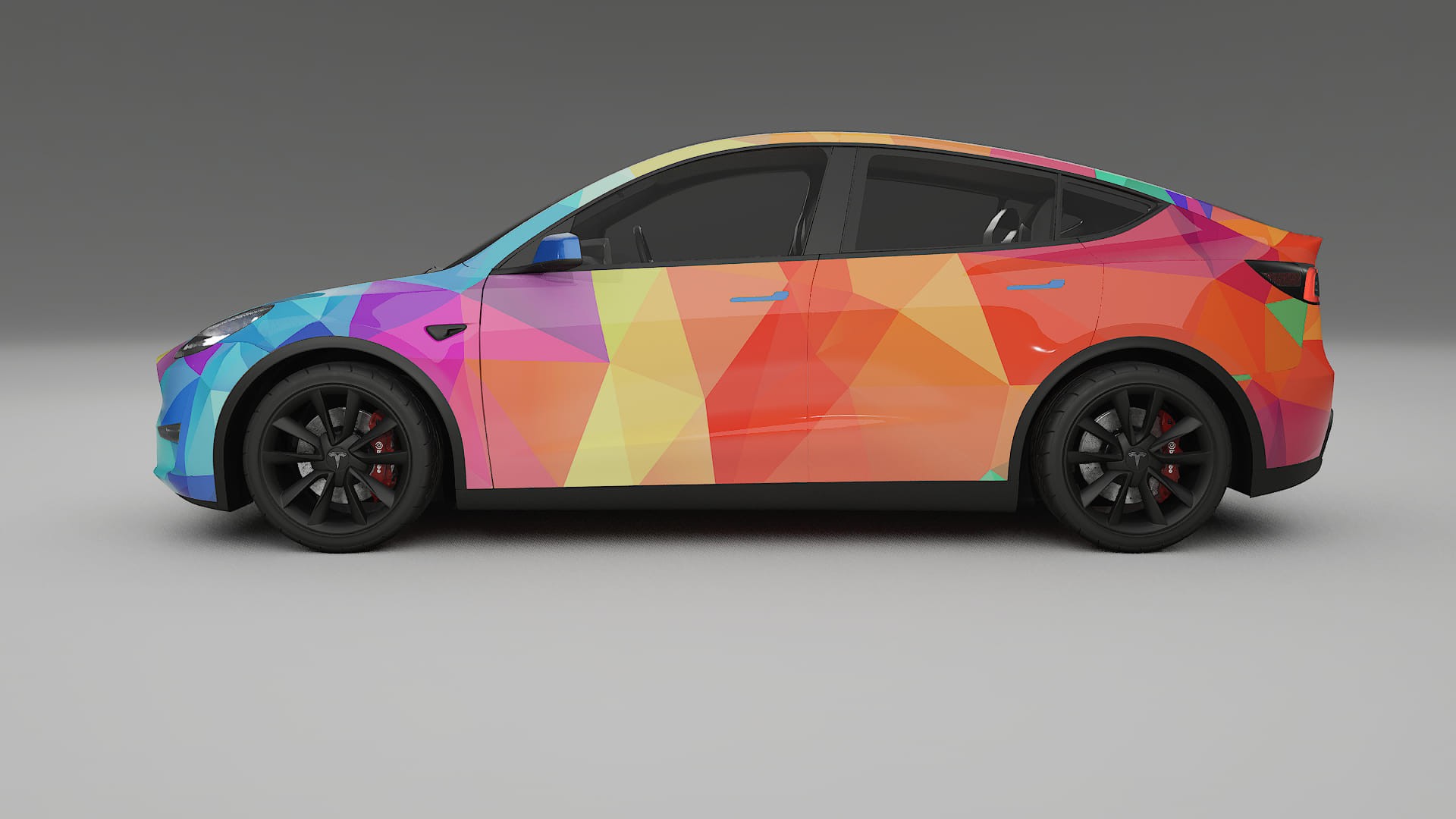 Tesla Model Y VECTOR VIBE – Kit Wrap PPF Personalizat din Folie de Poliuretan Imprimabilă