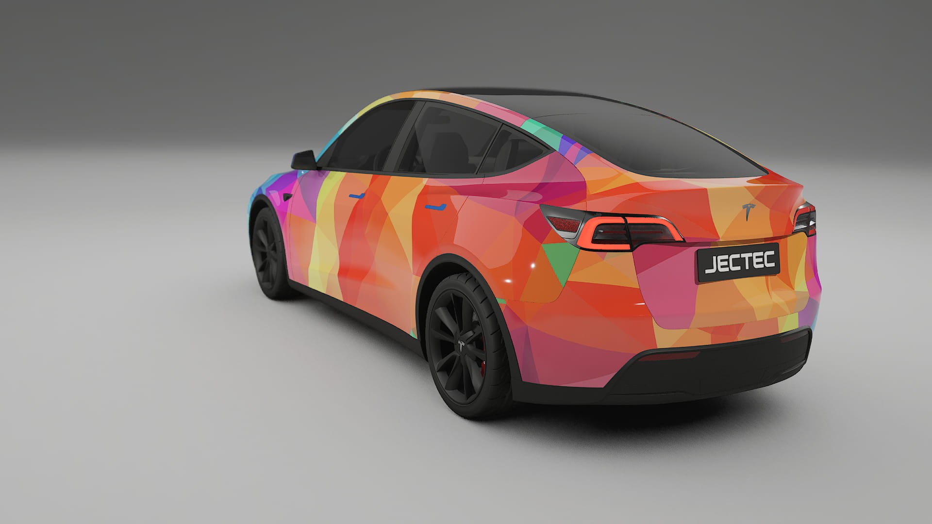 Tesla Model Y VECTOR VIBE – Kit Wrap PPF Personalizat din Folie de Poliuretan Imprimabilă
