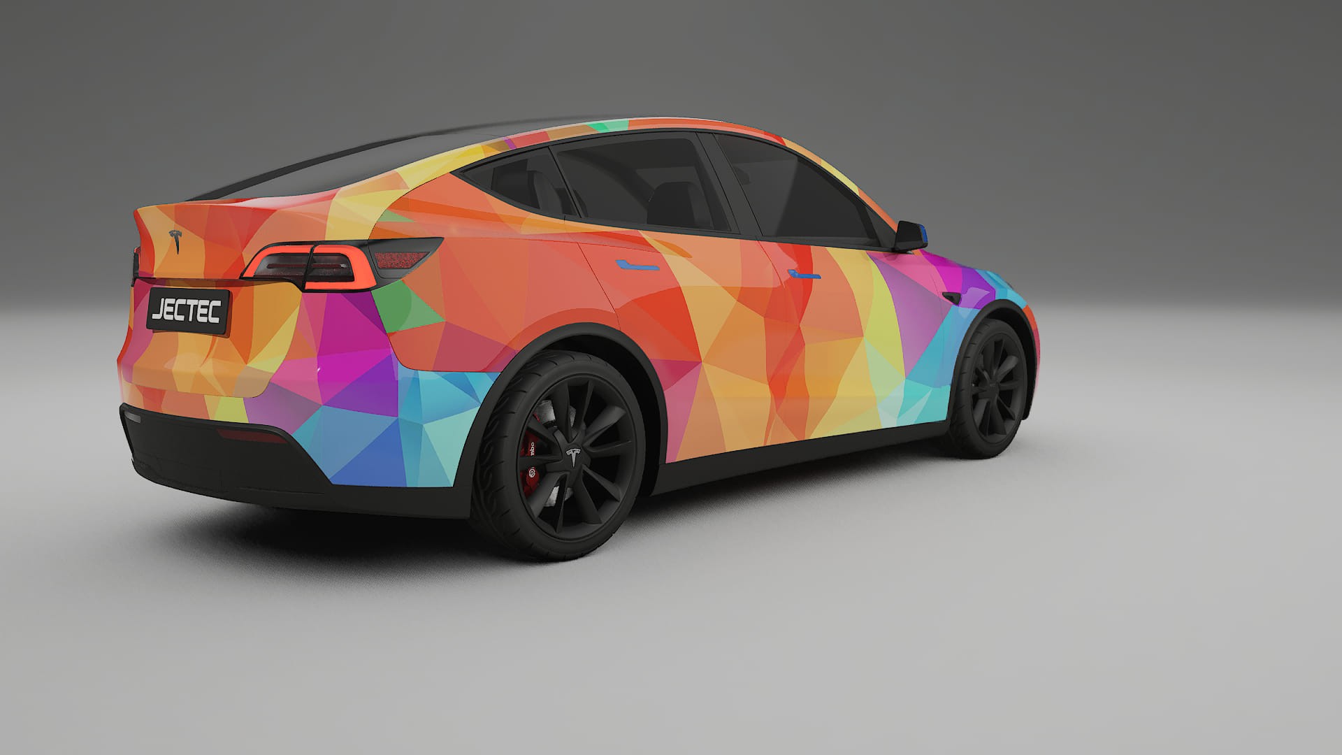 Tesla Model Y VECTOR VIBE – Kit Wrap PPF Personalizat din Folie de Poliuretan Imprimabilă