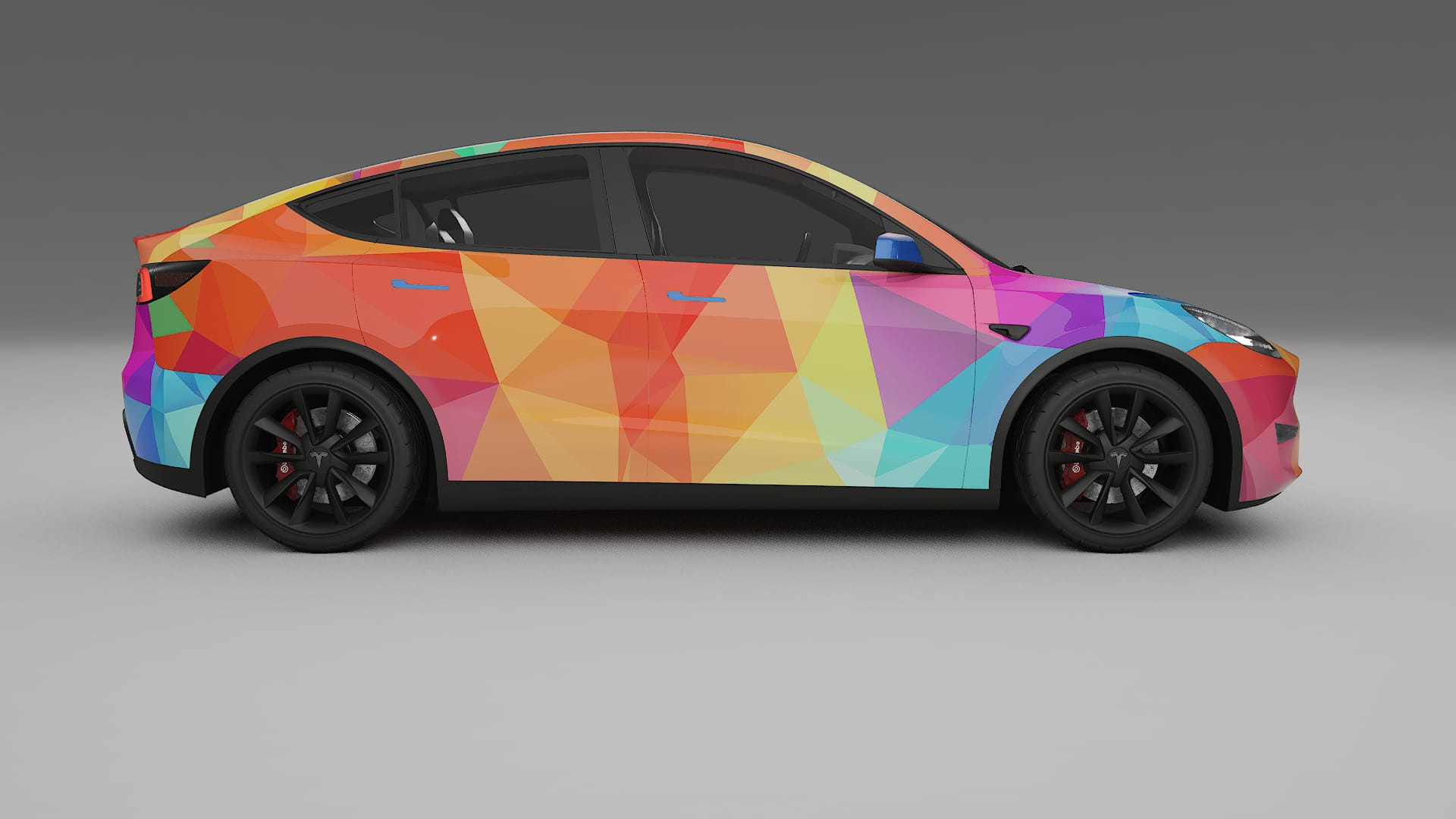 Tesla Model Y VECTOR VIBE – Kit Wrap PPF Personalizat din Folie de Poliuretan Imprimabilă