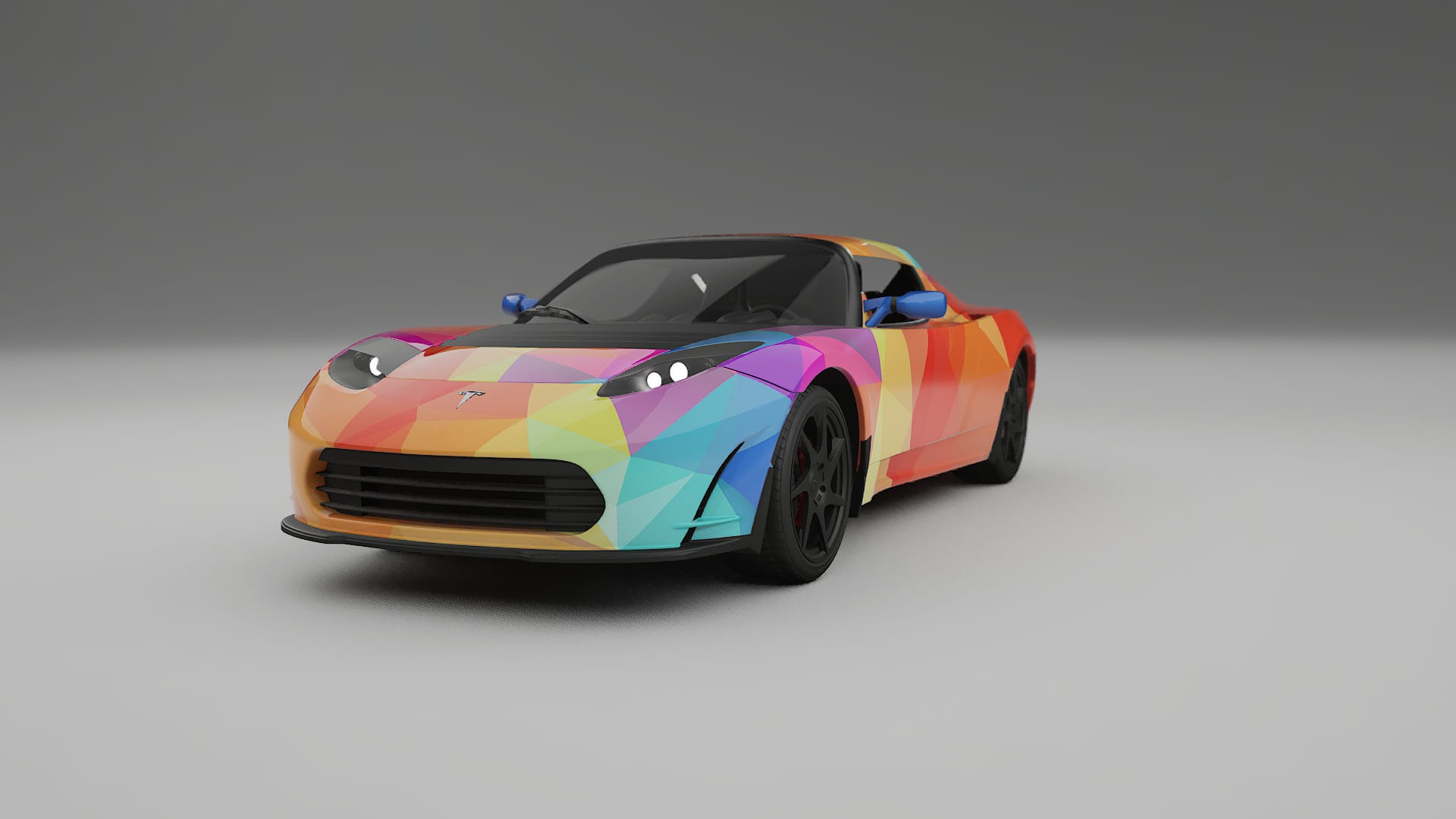 Tesla Roadster 2.5 VECTOR VIBE – Kit Wrap PPF Personalizat din Folie de Poliuretan Imprimabilă
