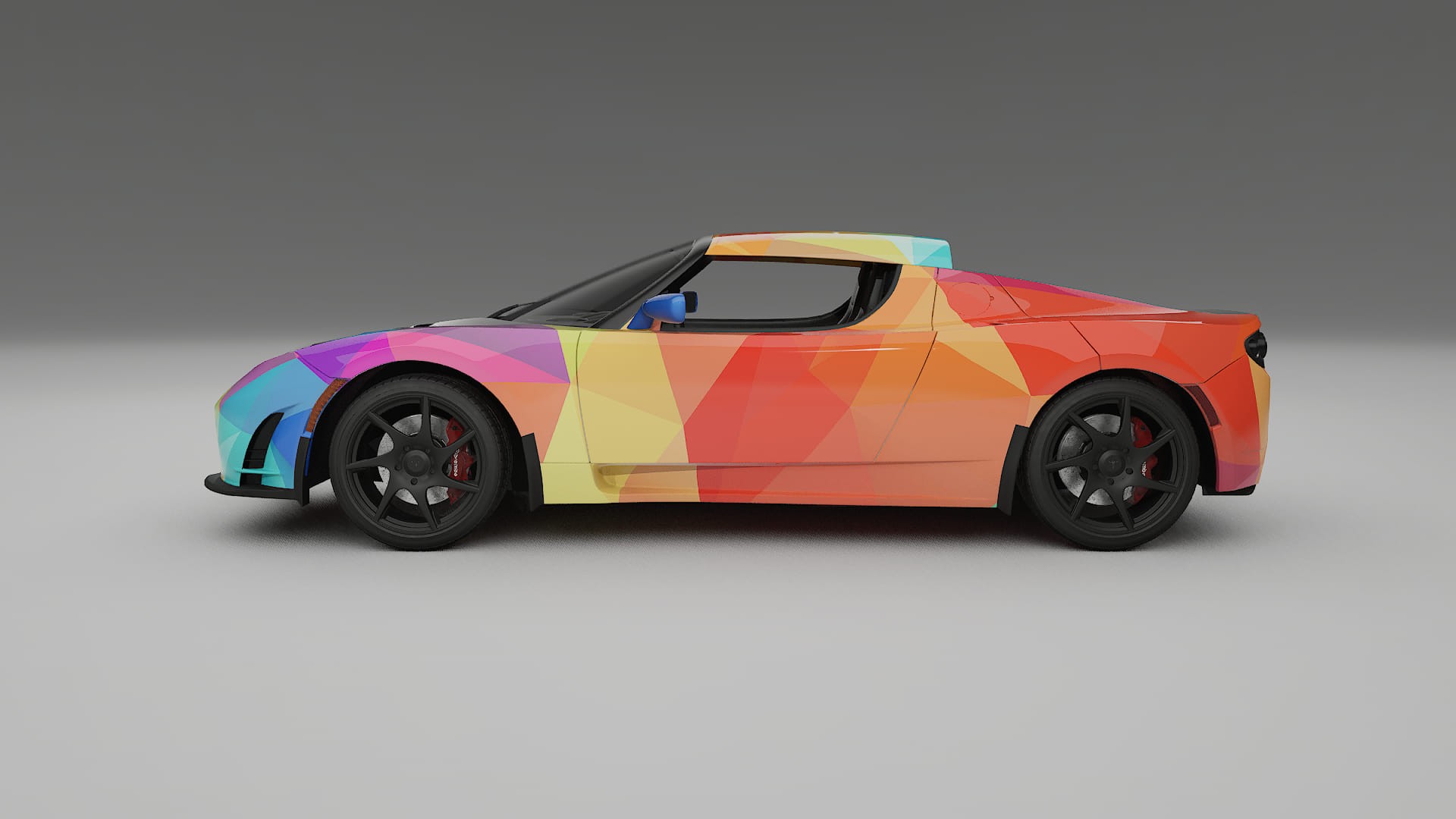 Tesla Roadster 2.5 VECTOR VIBE – Kit Wrap PPF Personalizat din Folie de Poliuretan Imprimabilă