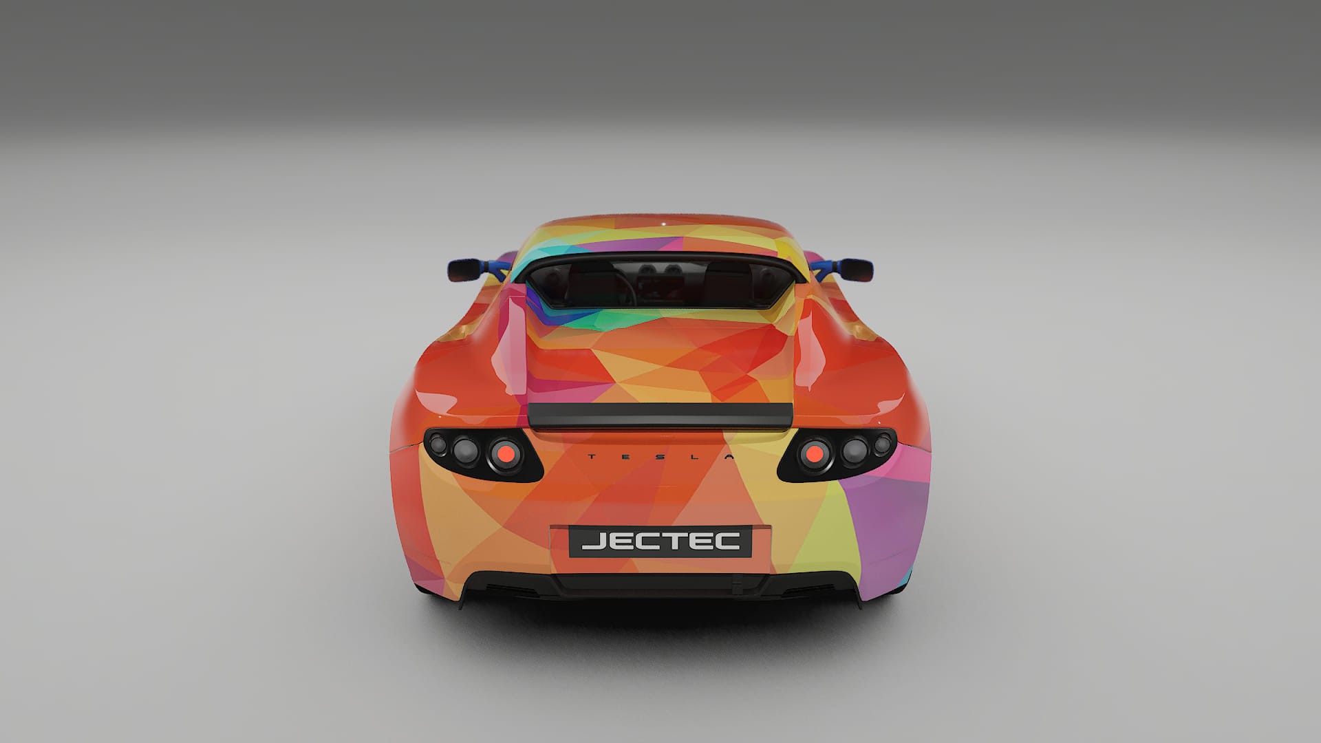 Tesla Roadster 2.5 VECTOR VIBE – Kit Wrap PPF Personalizat din Folie de Poliuretan Imprimabilă