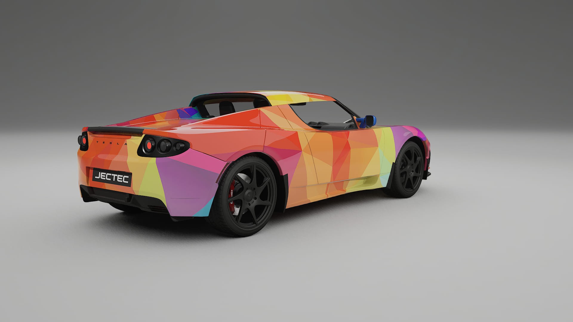 Tesla Roadster 2.5 VECTOR VIBE – Kit Wrap PPF Personalizat din Folie de Poliuretan Imprimabilă