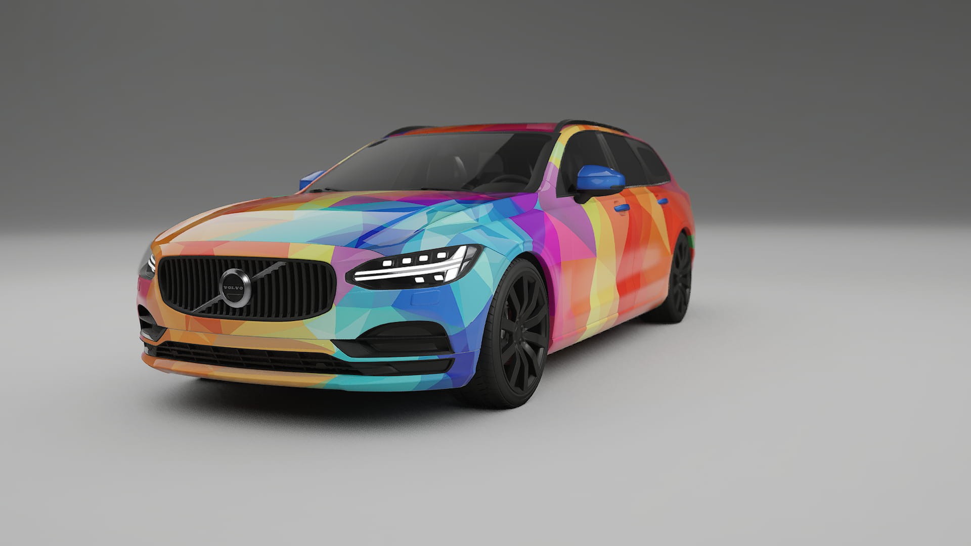 Volvo V90 P5 VECTOR VIBE – Kit Wrap PPF Personalizat din Folie de Poliuretan Imprimabilă