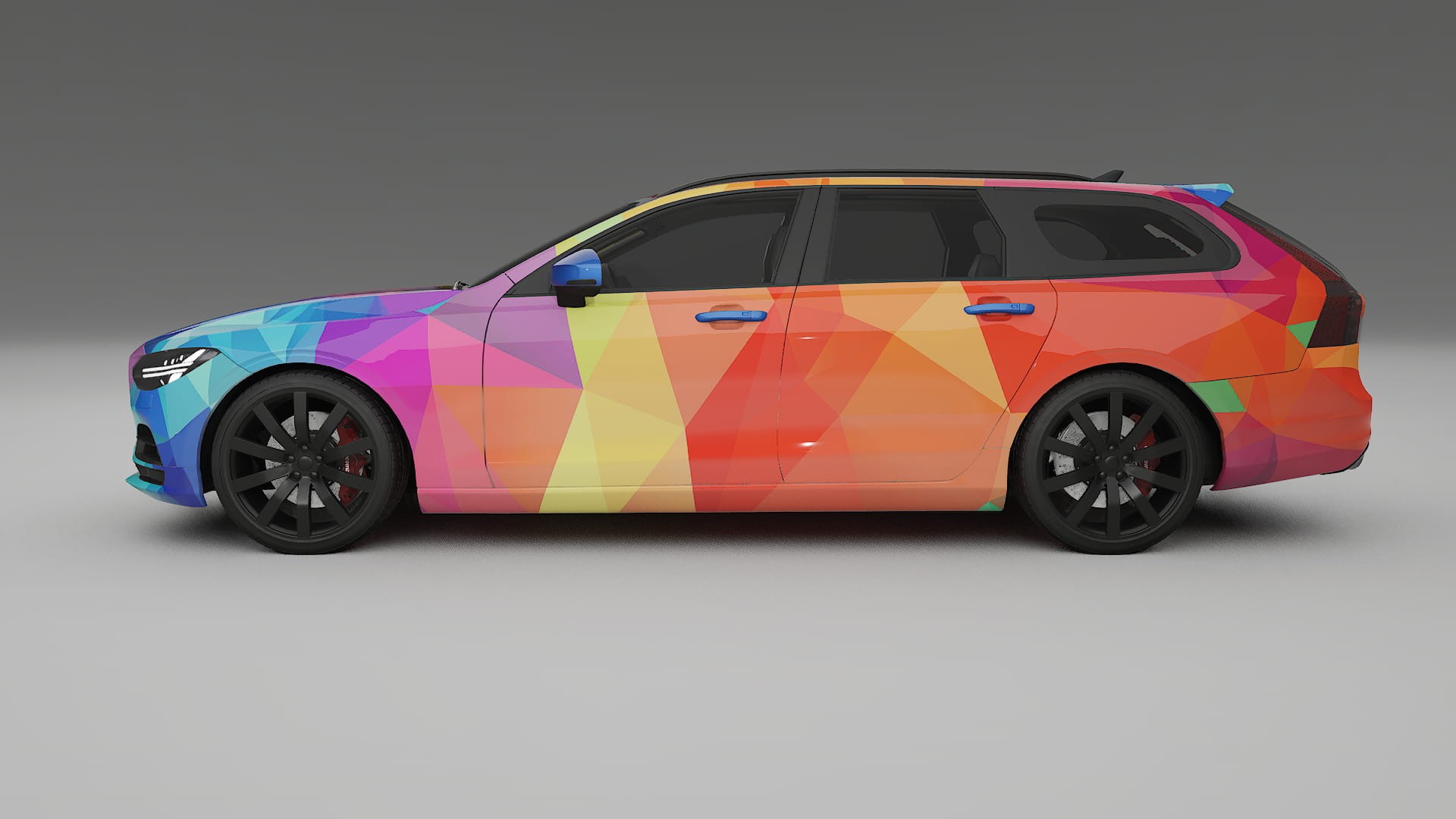 Volvo V90 P5 VECTOR VIBE – Kit Wrap PPF Personalizat din Folie de Poliuretan Imprimabilă