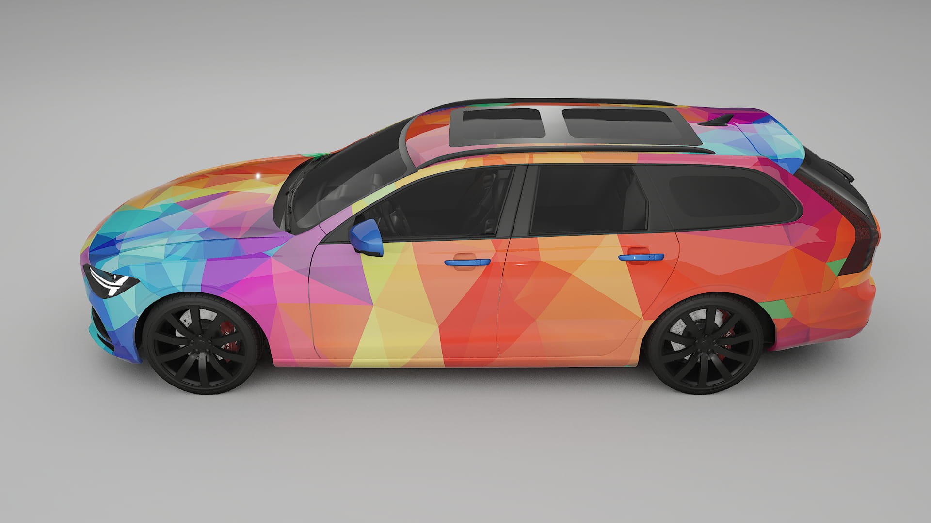 Volvo V90 P5 VECTOR VIBE – Kit Wrap PPF Personalizat din Folie de Poliuretan Imprimabilă