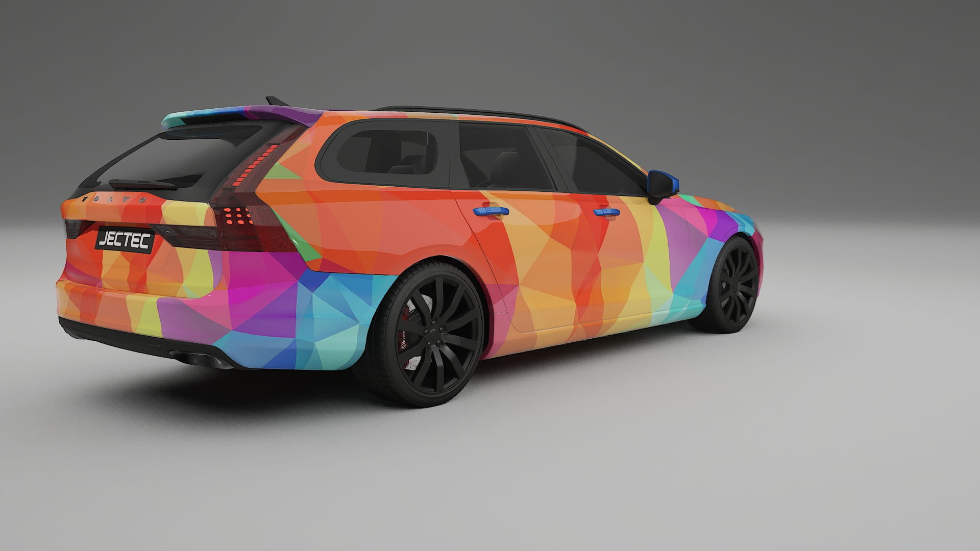 Volvo V90 P5 VECTOR VIBE – Kit Wrap PPF Personalizat din Folie de Poliuretan Imprimabilă