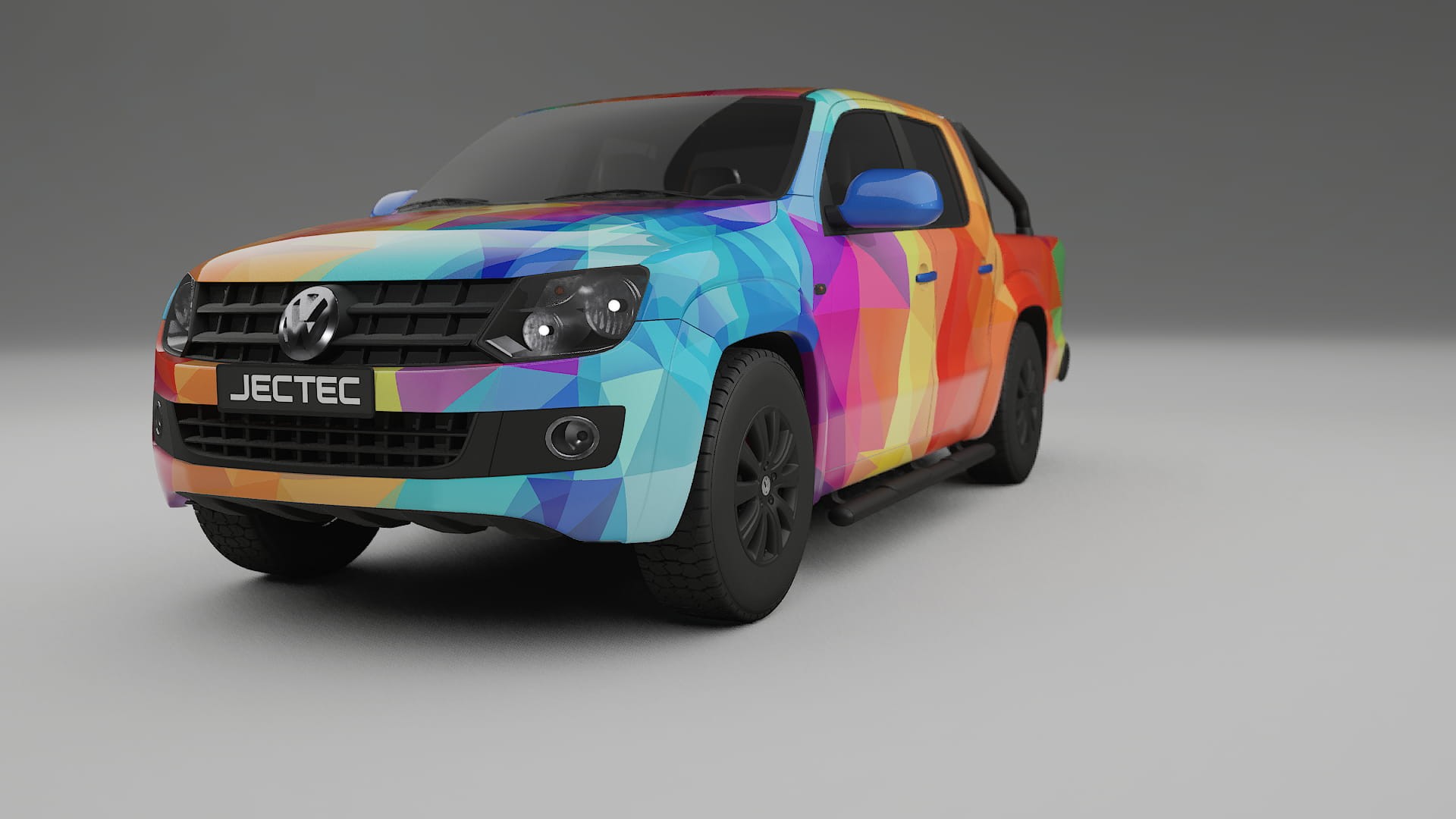 VW Amarok 2H VECTOR VIBE – Kit Wrap PPF Personalizat din Folie de Poliuretan Imprimabilă